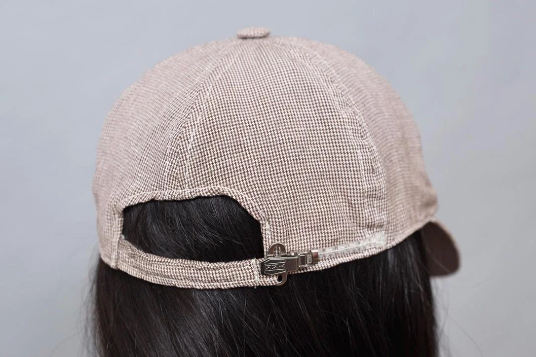 late 1980s / early 1990s Chantal Thomass brown puppytooth cap