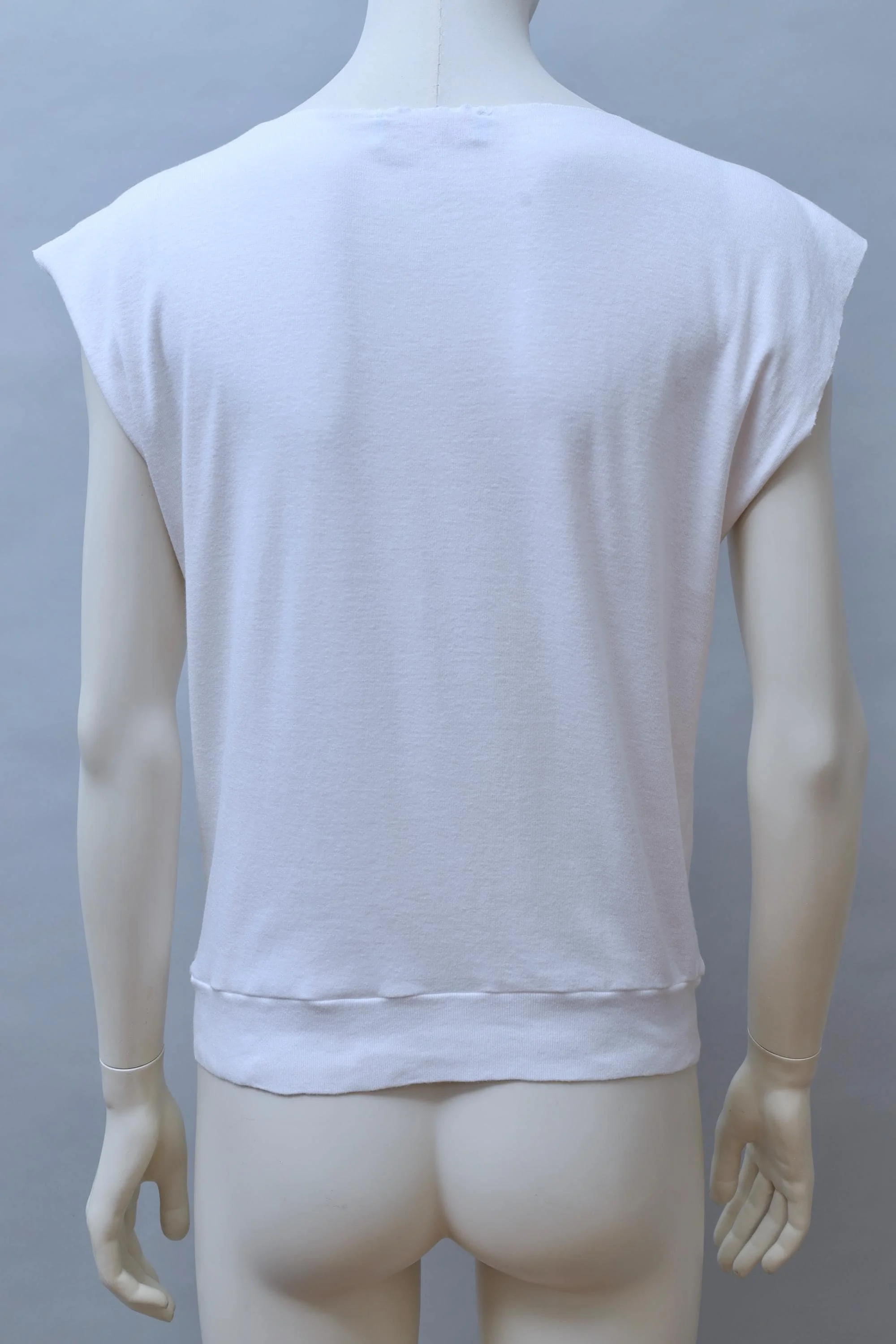 2000s Irina Volkonskii embellished cotton rib top