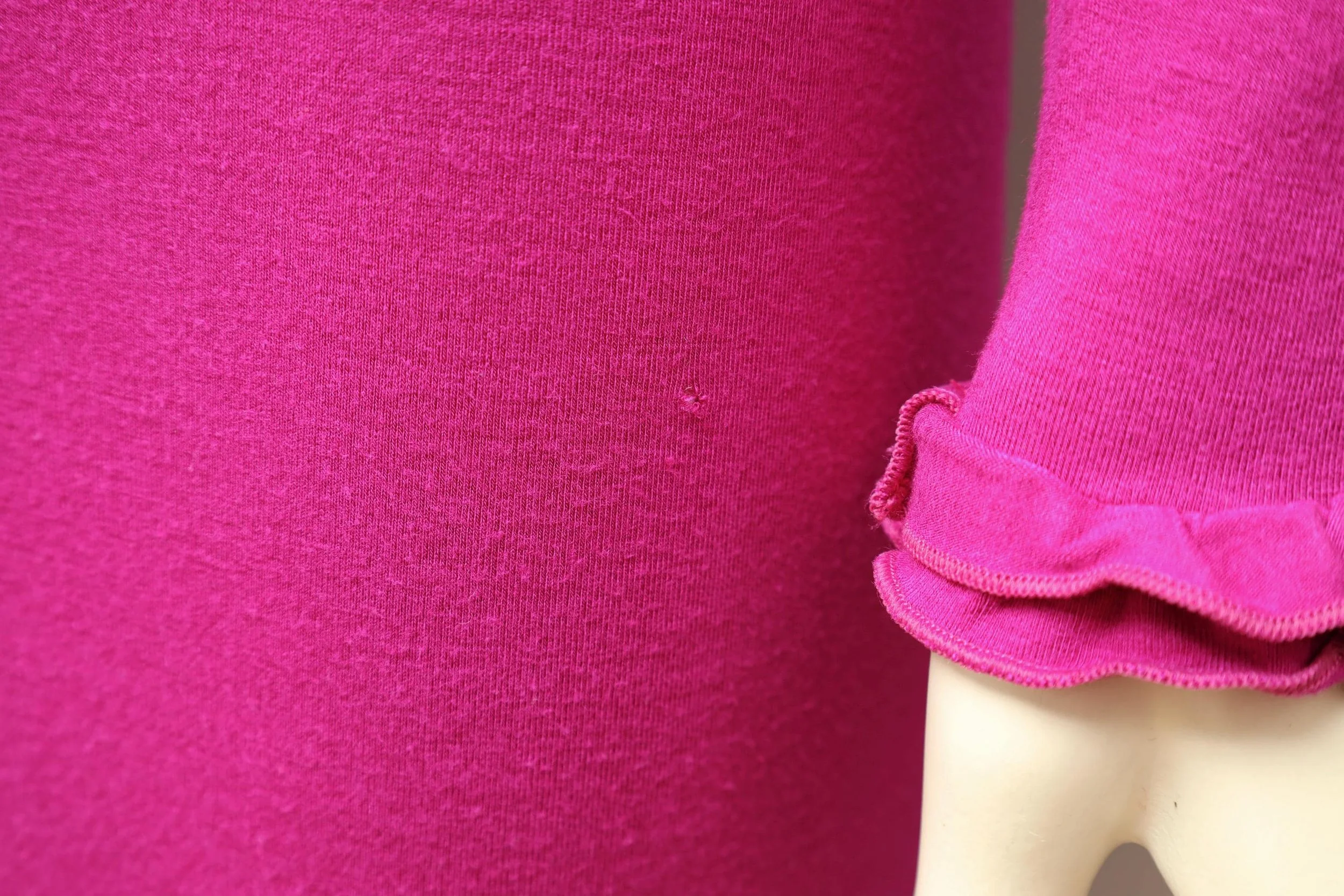 magenta cotton detail