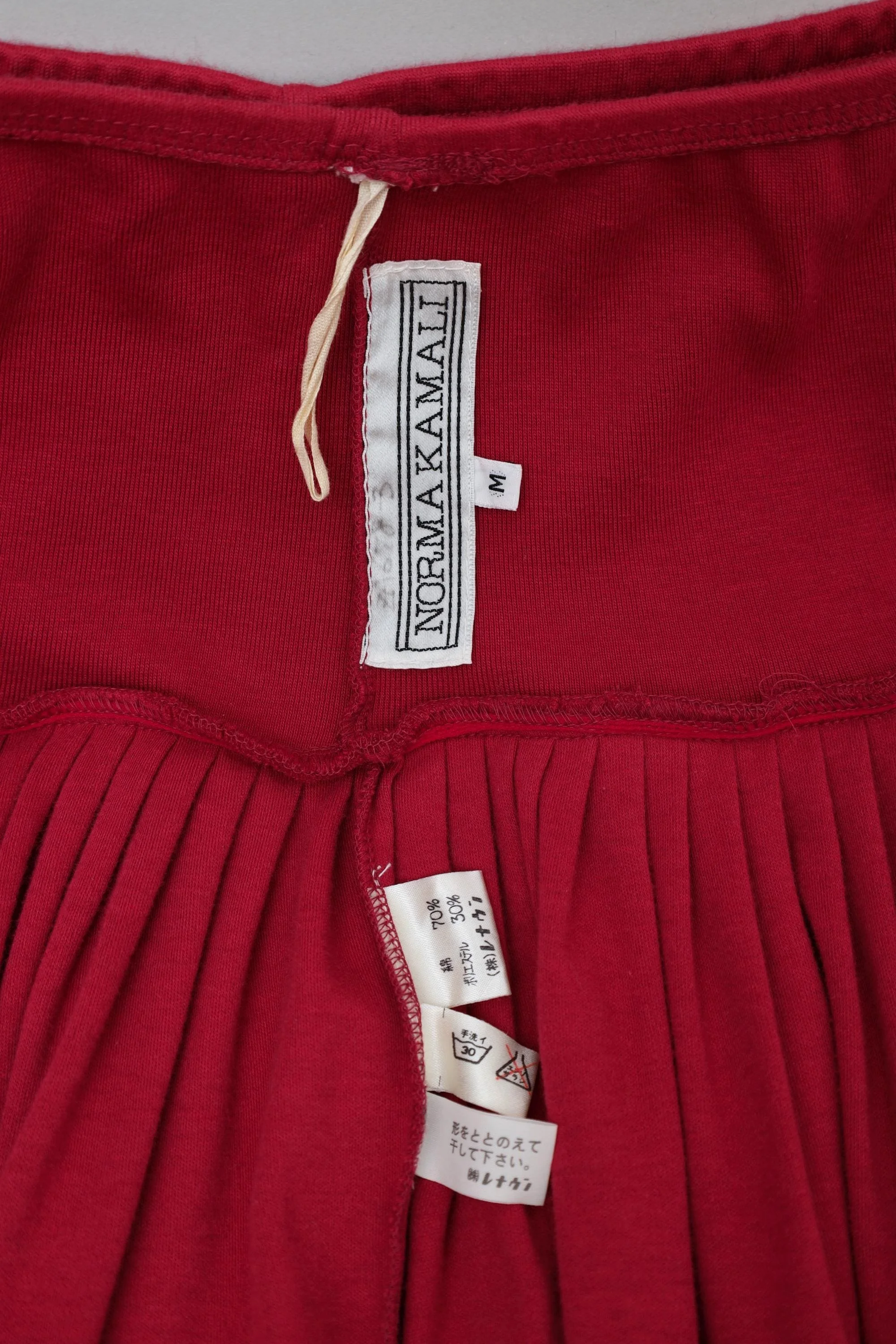 late 1980s / early 1990s Norma Kamali label tag