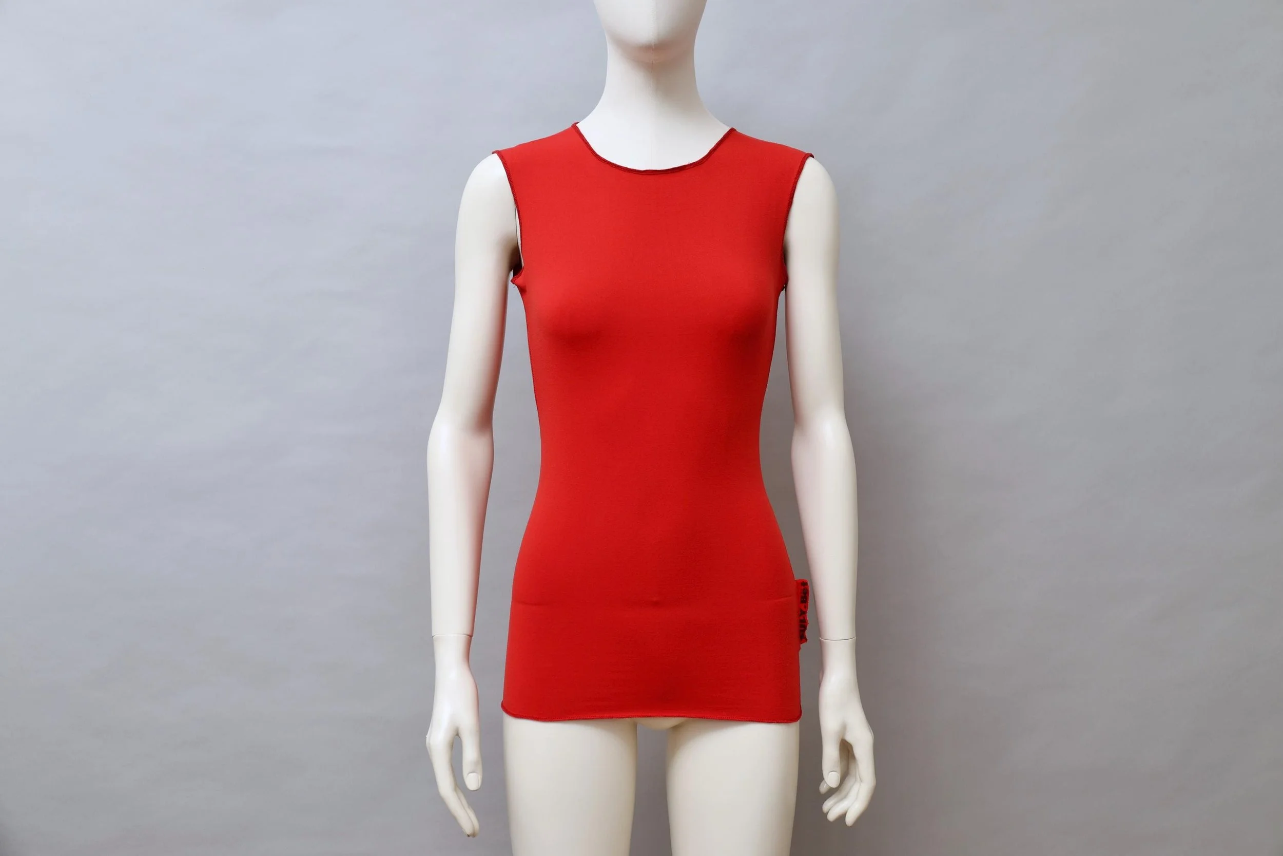 1990s Xuly Bët red stretch logo tank top