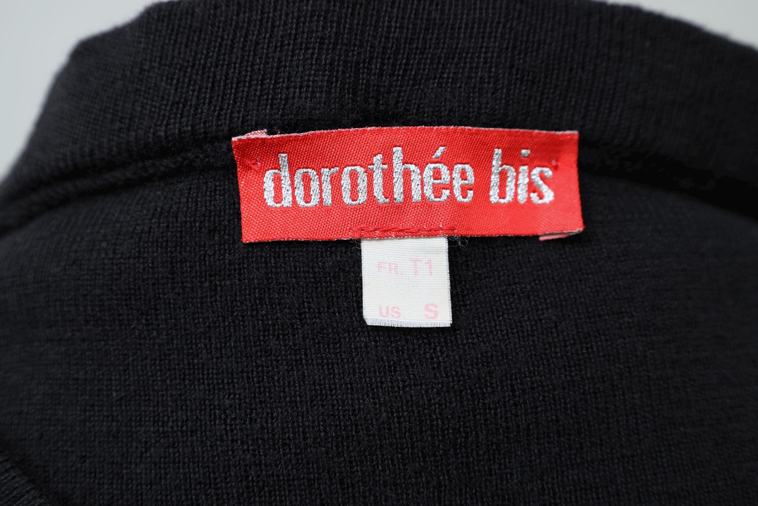 1980s Dorothée Bis label tag