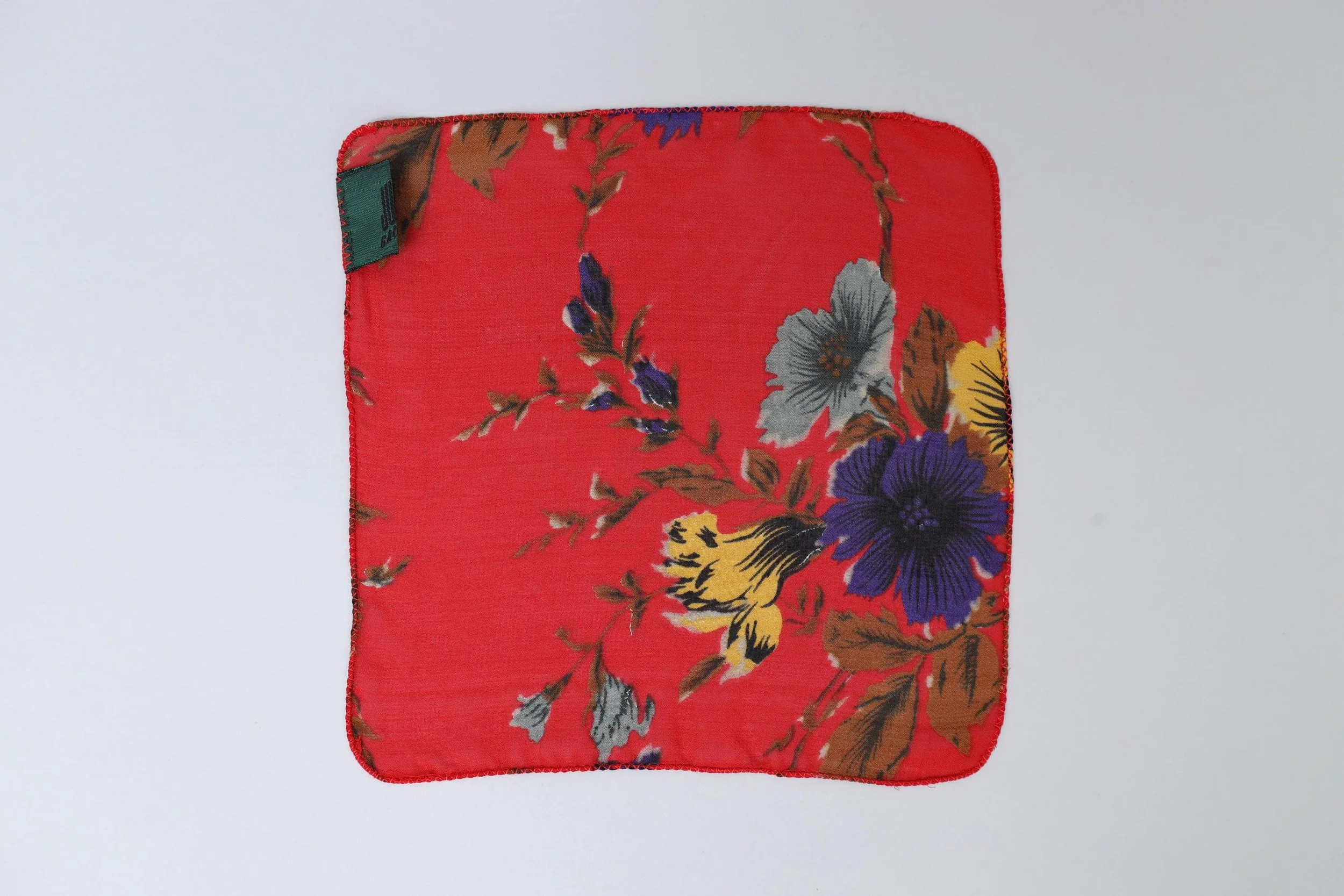 S/S 1989 Jean Paul Gaultier Junior Gaultier red floral handkerchief