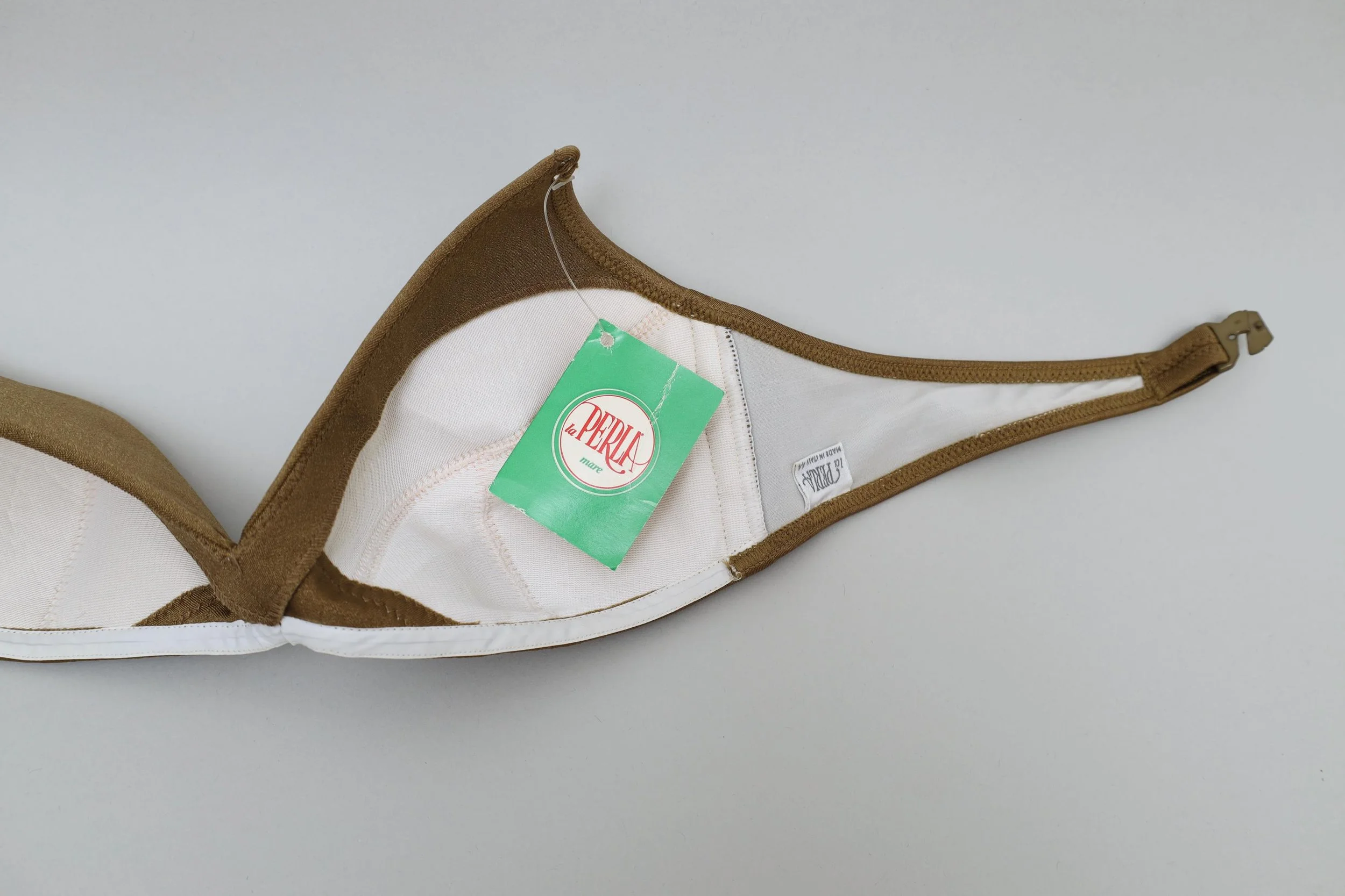 1980s deadstock La Perla label tag