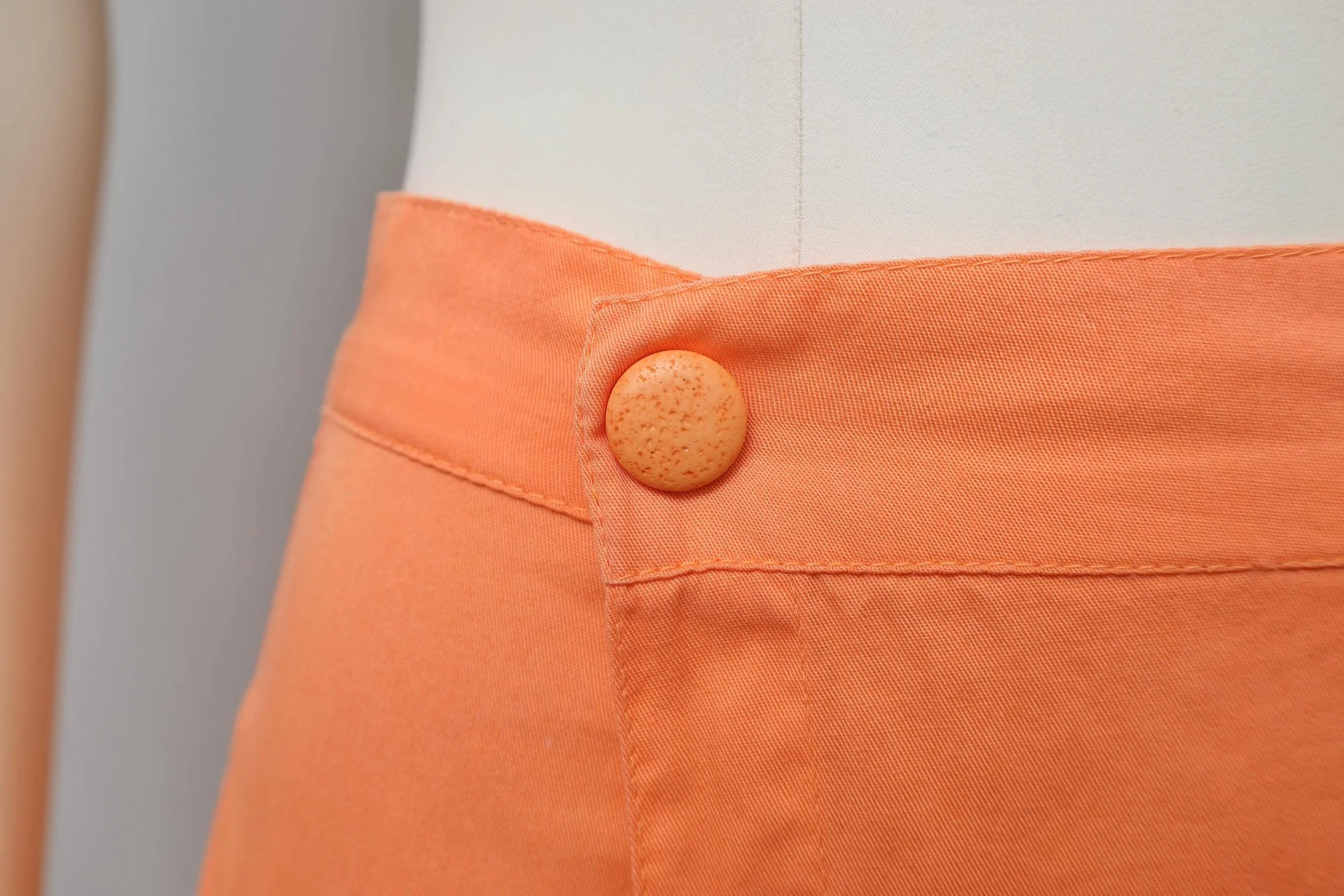orange sherbet button