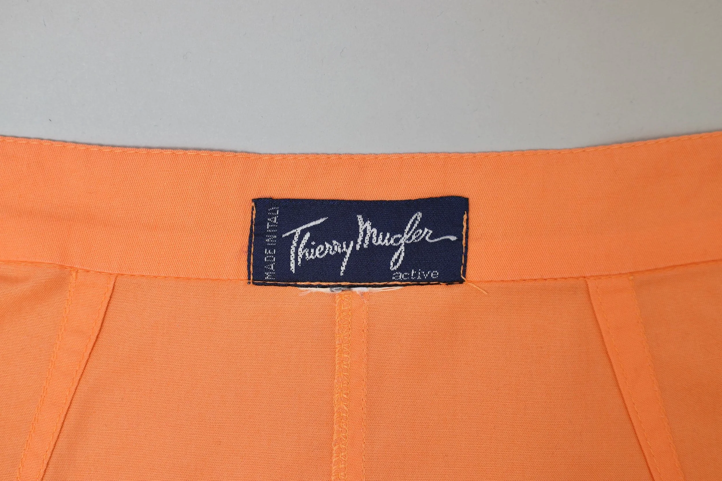 late 1980s / early 1990s Thierry Mugler Activ label tag