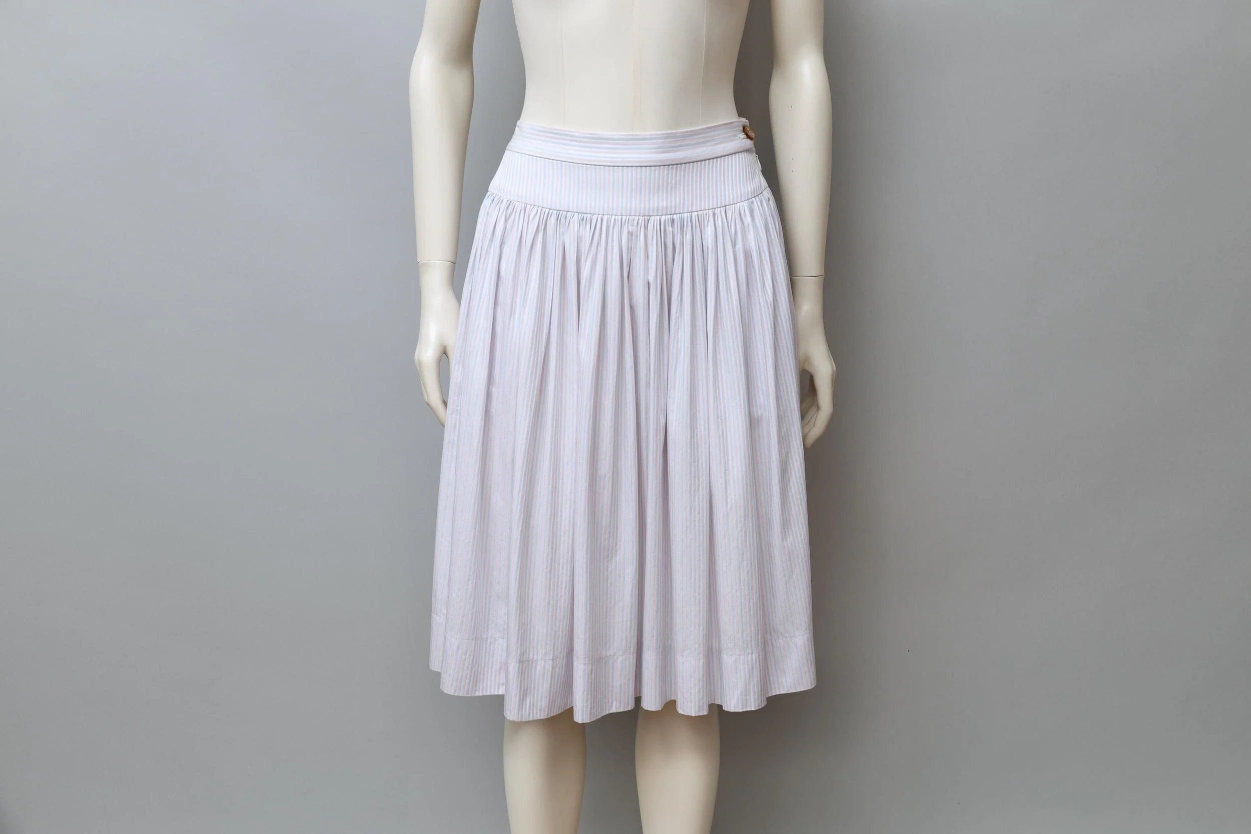 S/S 2013 Vivienne Westwood Red Label pastel striped cotton skirt