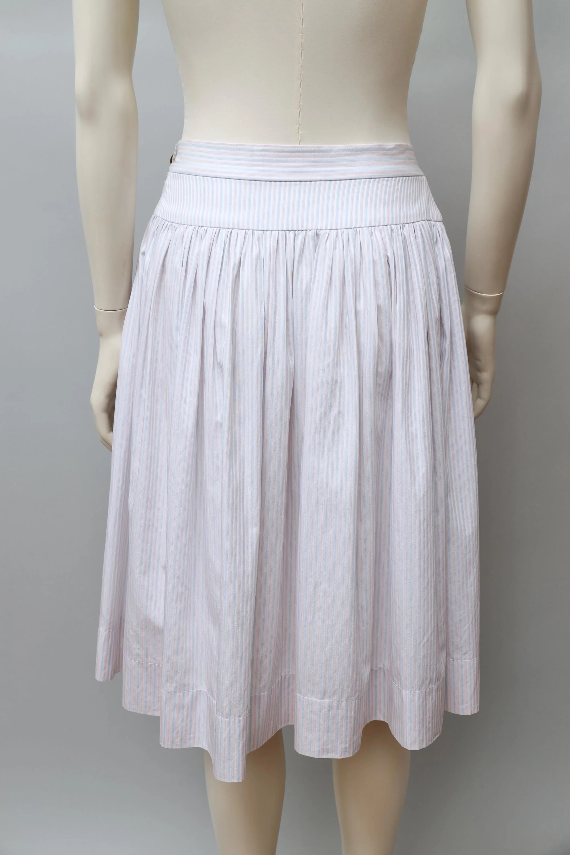 S/S 2013 Vivienne Westwood Red Label pastel striped cotton skirt