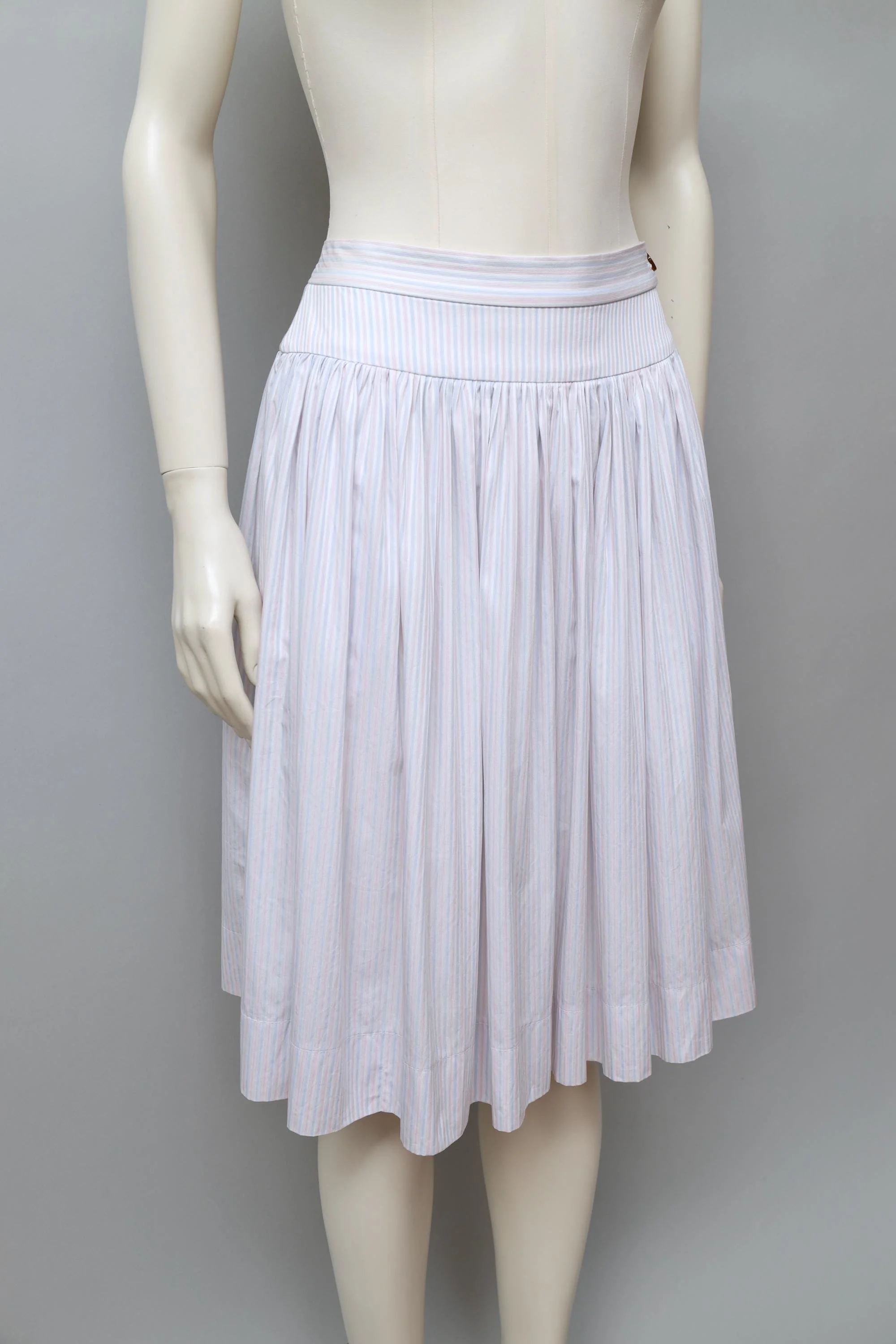 S/S 2013 Vivienne Westwood Red Label pastel striped cotton skirt