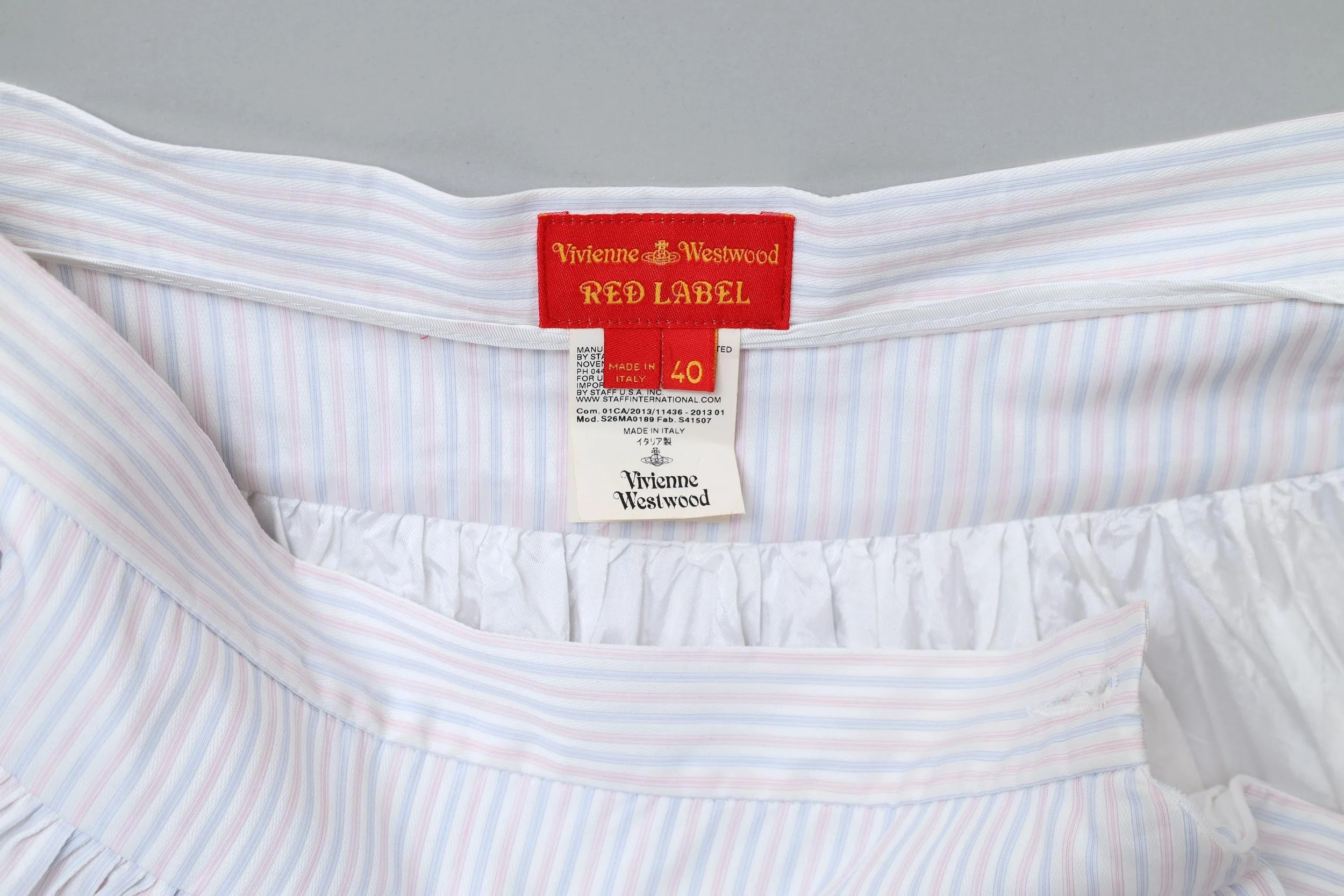 S/S 2013 Vivienne Westwood Red Label tag