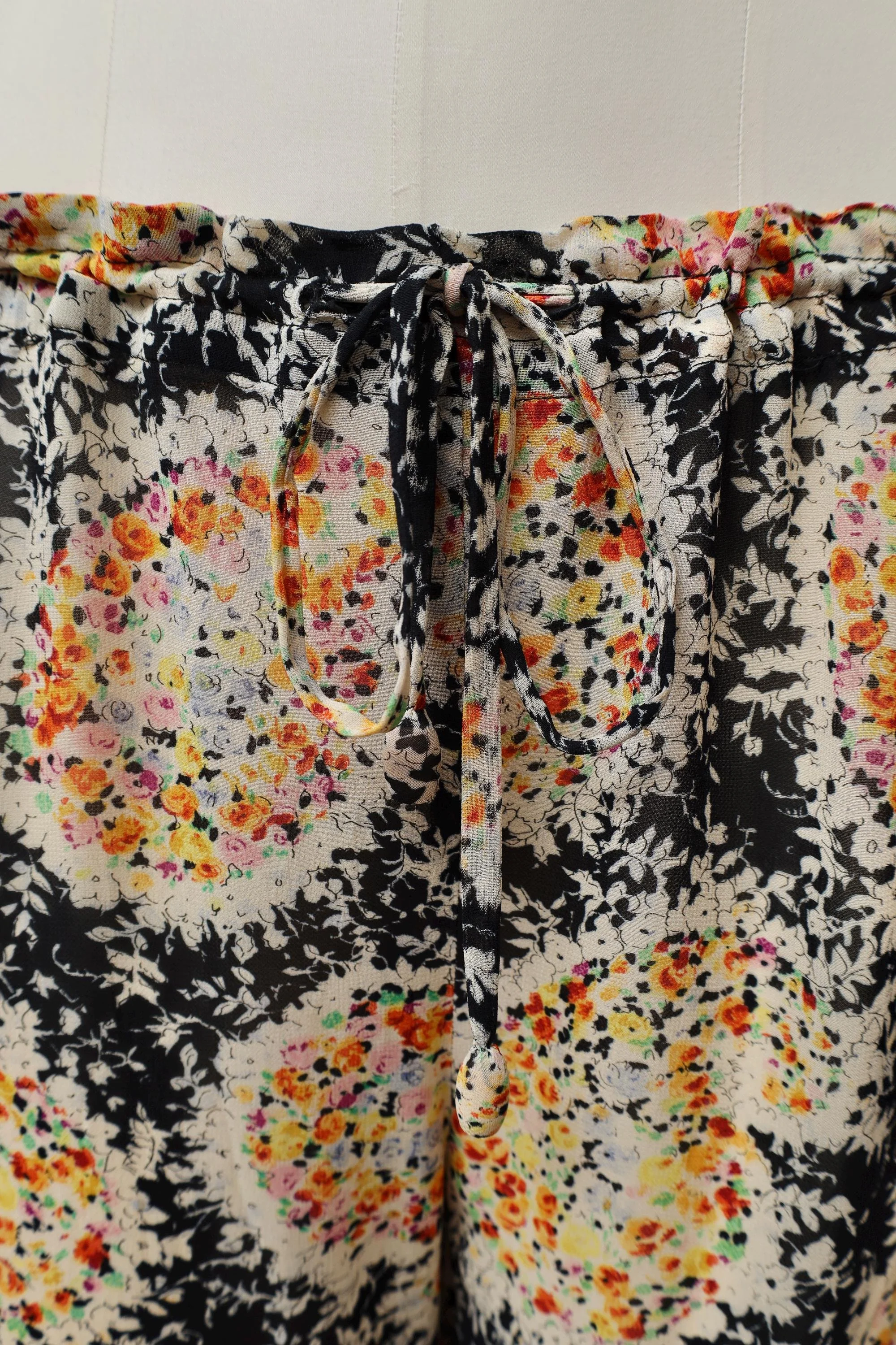 1990s Jean Paul Gaultier millefleur floral paisley chiffon