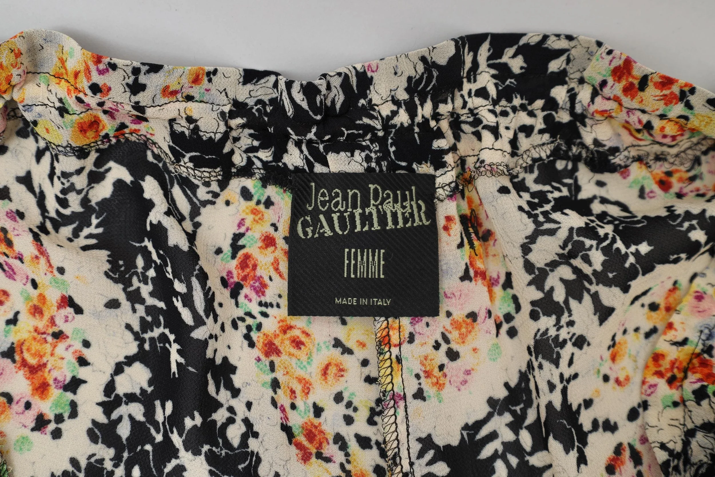 1990s Jean Paul Gaultier label tag