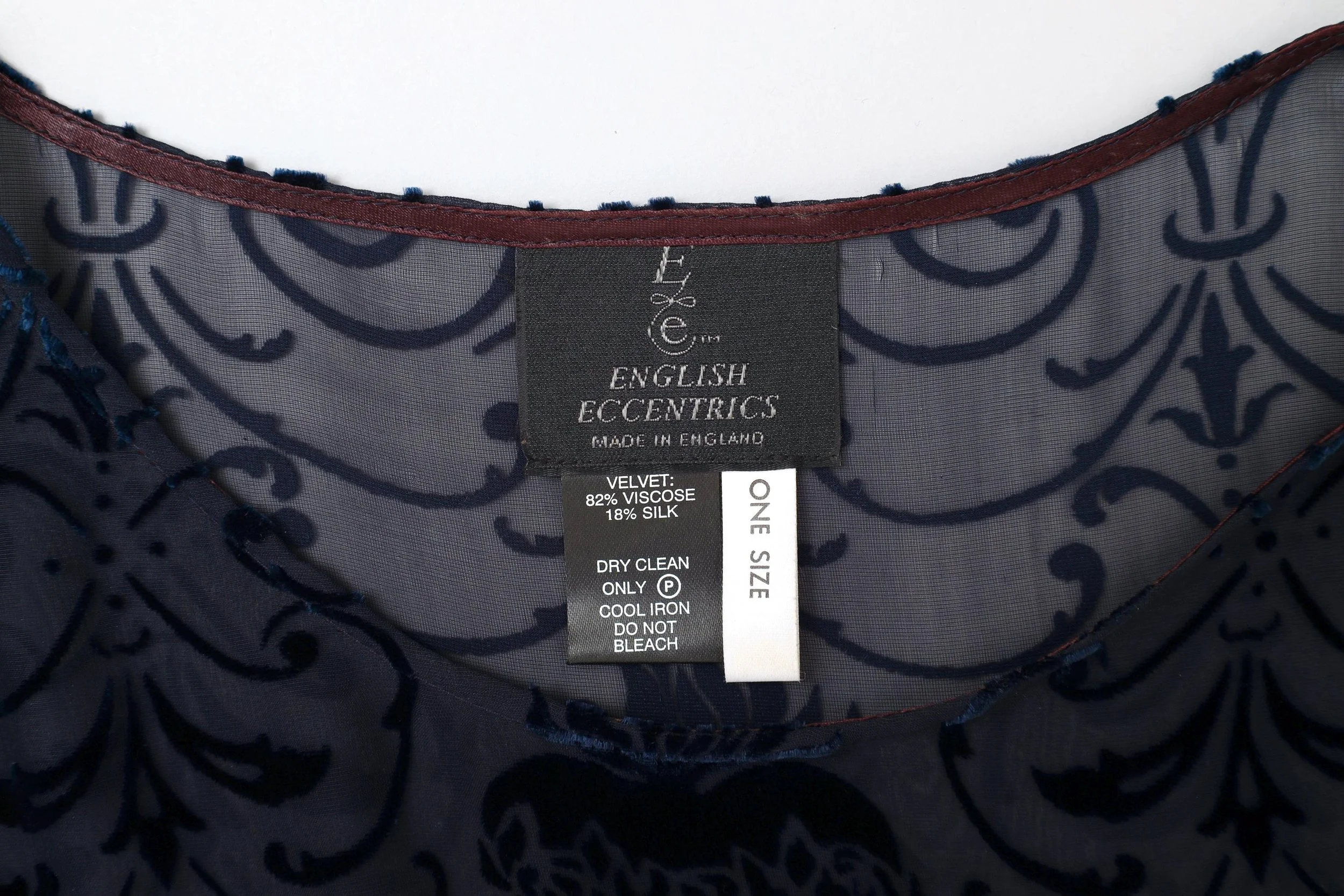 1990s English Eccentrics label tag