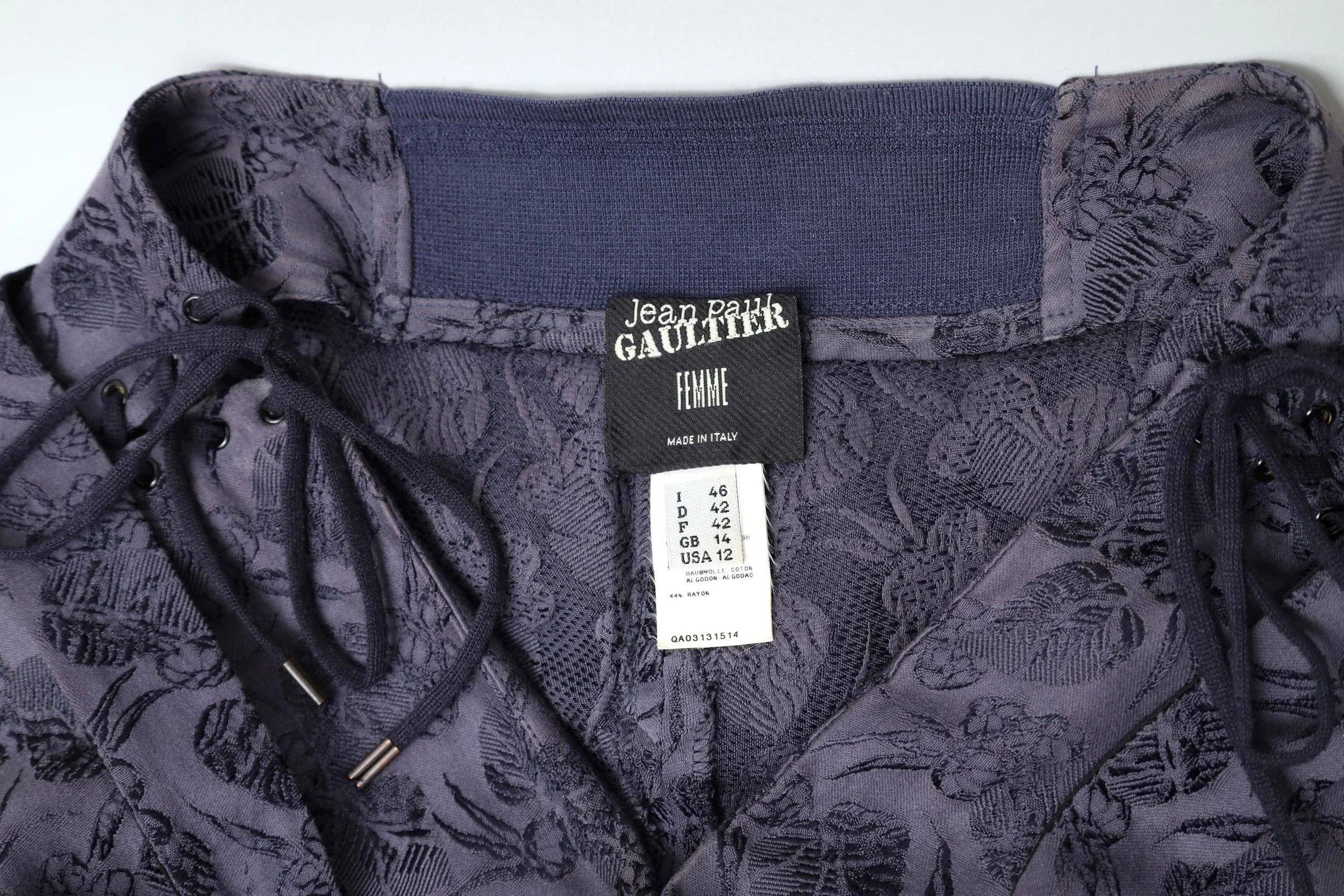 1990s Jean Paul Gaultier label tag