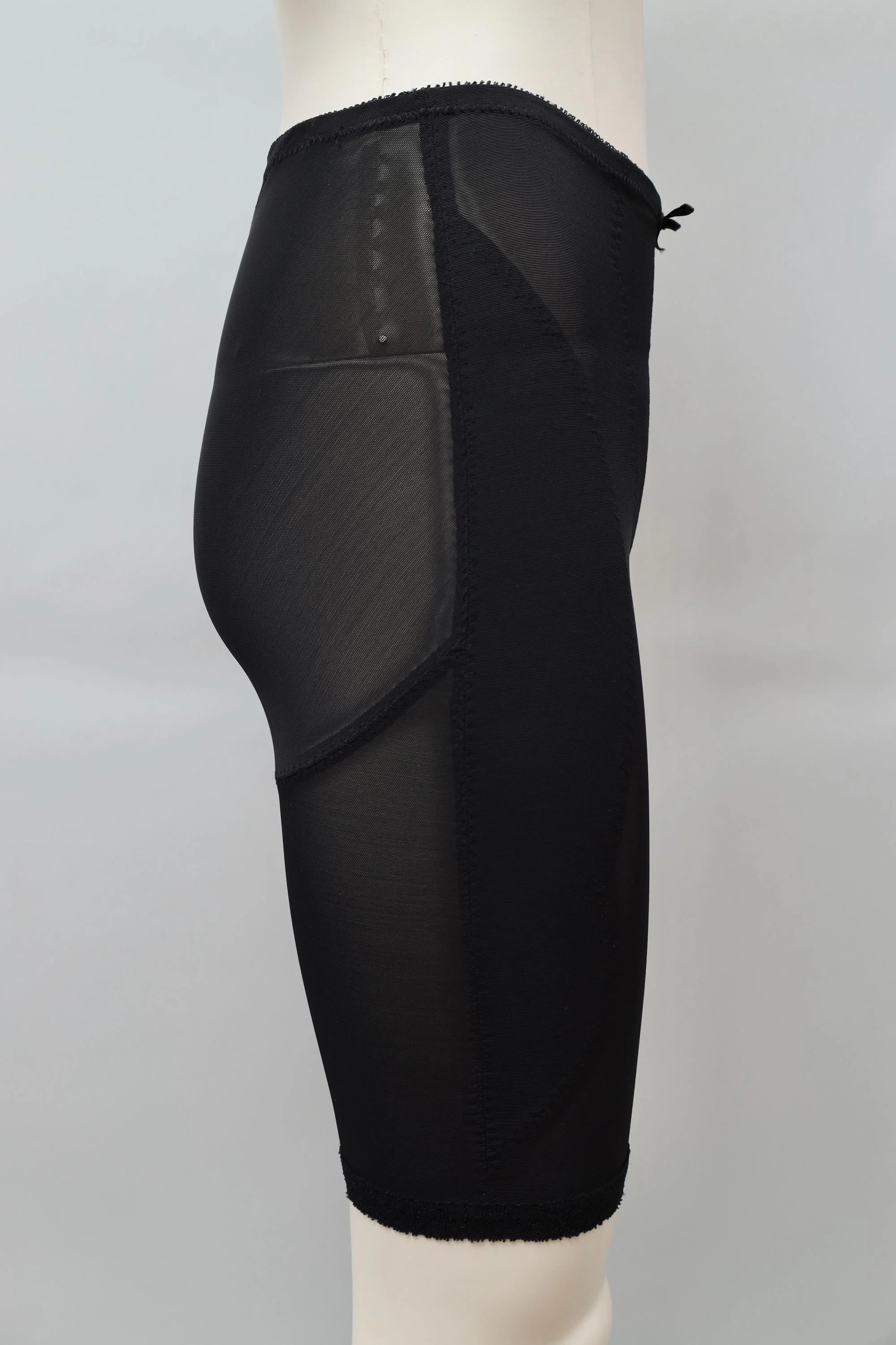 1980s deadstock Gelmen black mesh biker shorts