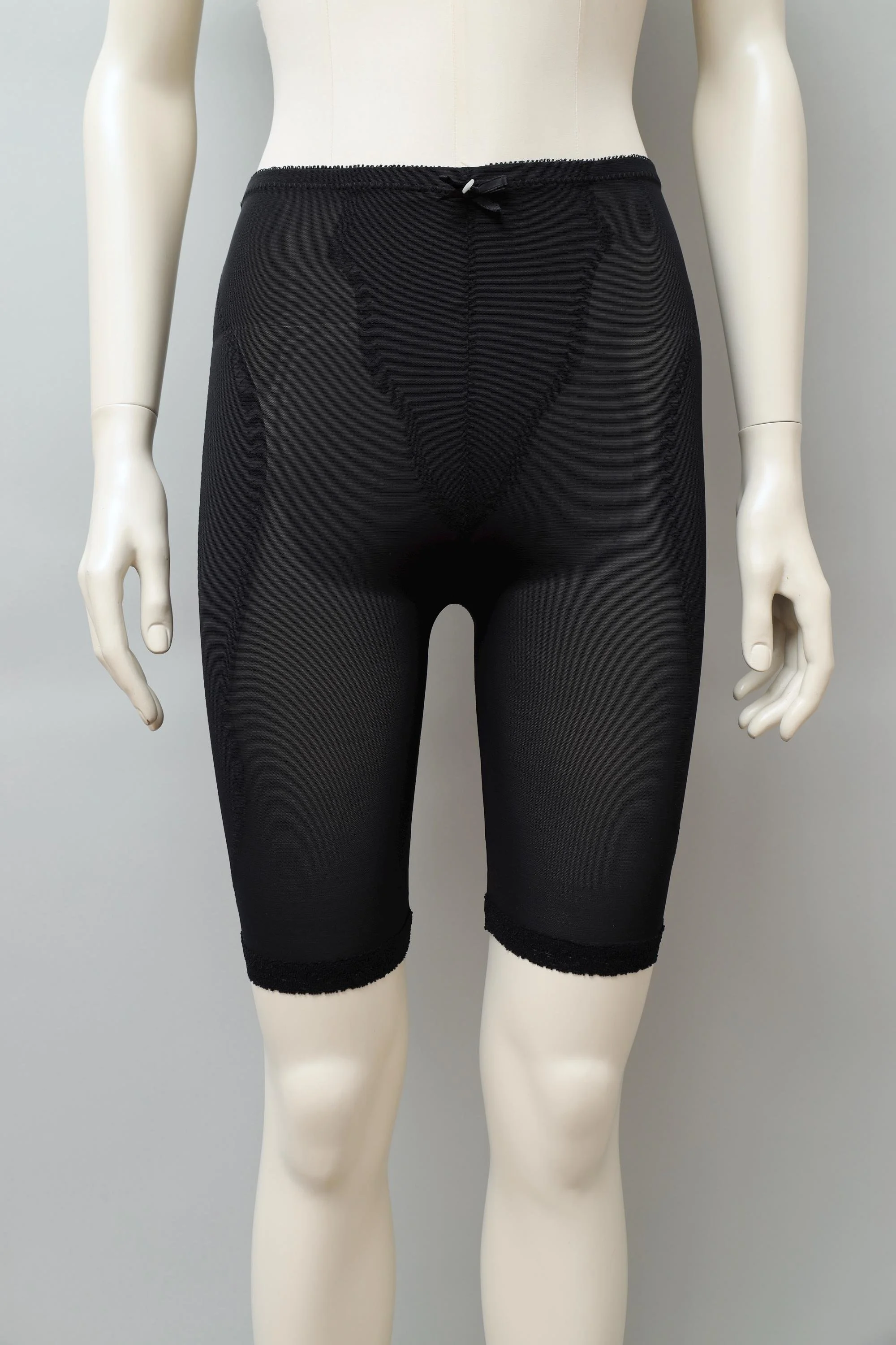 1980s deadstock Gelmen black mesh biker shorts