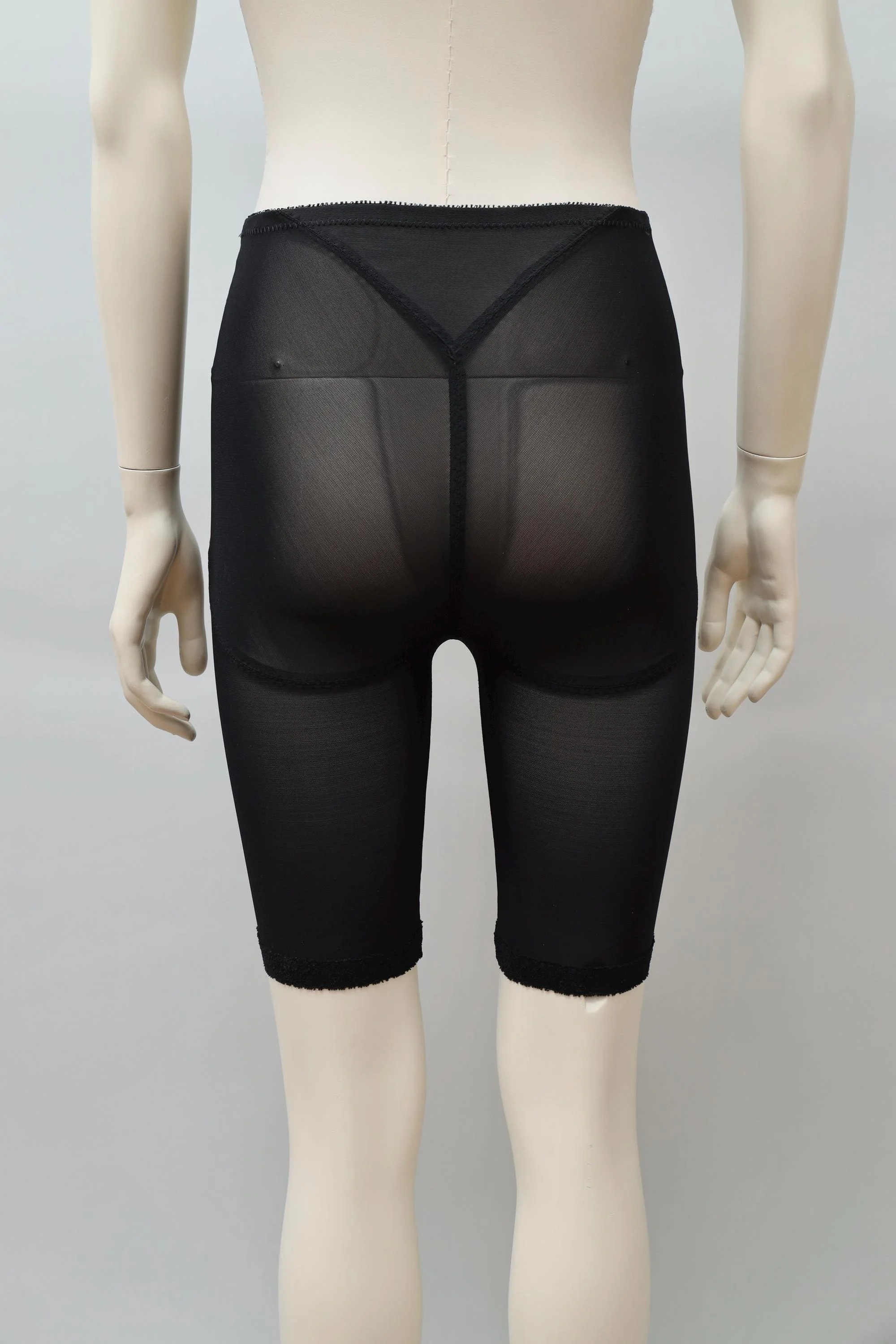 1980s deadstock Gelmen black mesh biker shorts