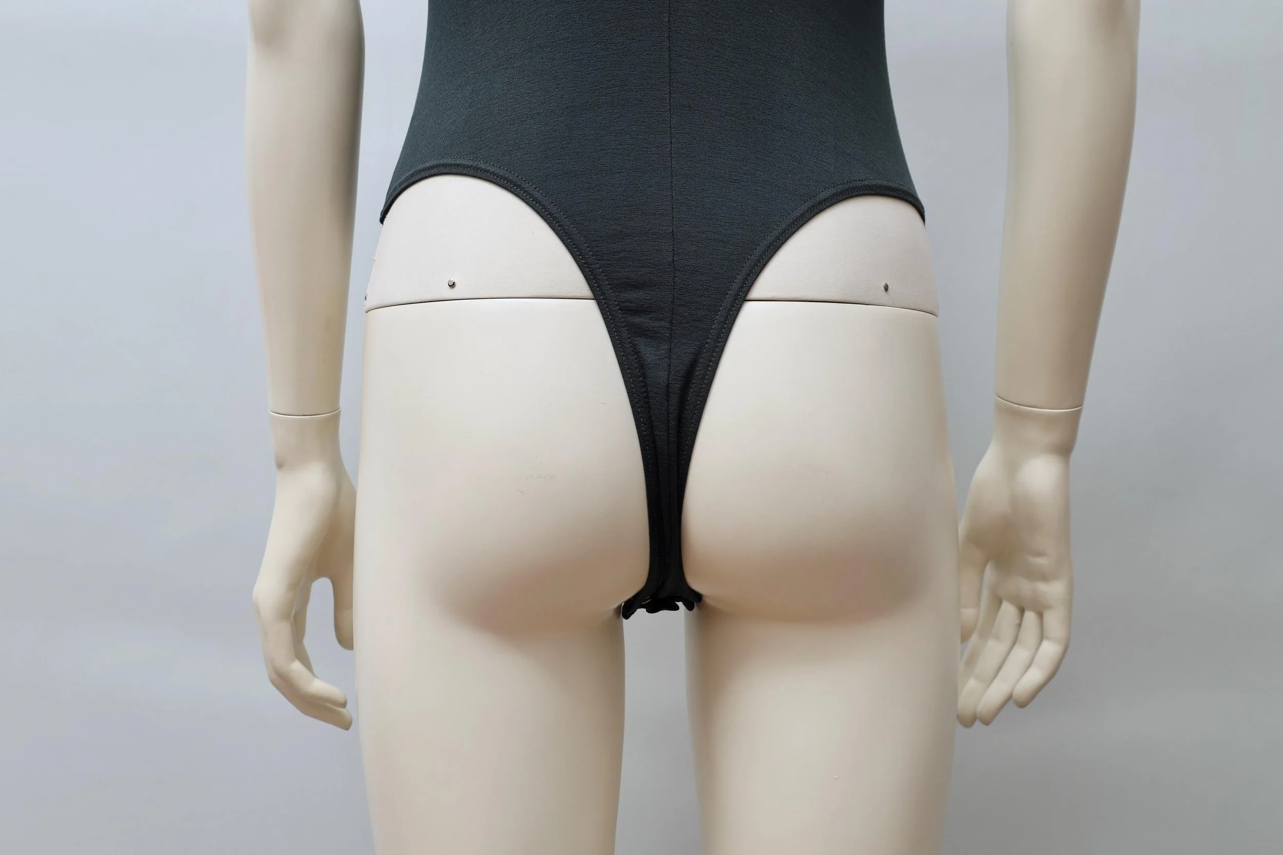 1990s Liza Bruce dark green panty