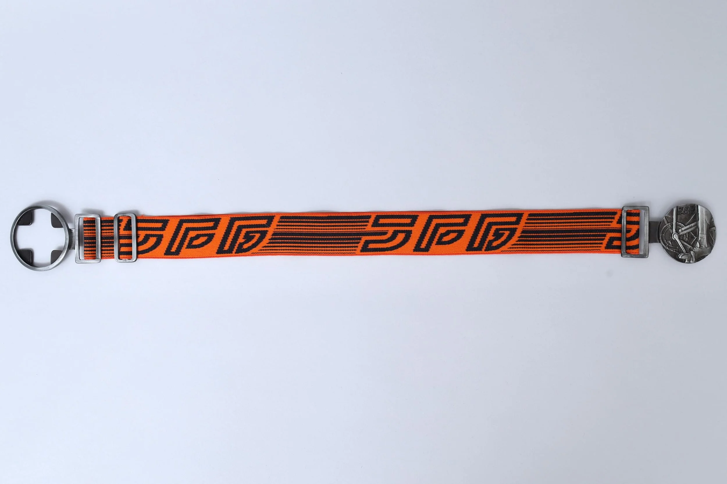 1990s Jean Paul Gaultier orange elastic JPG logo