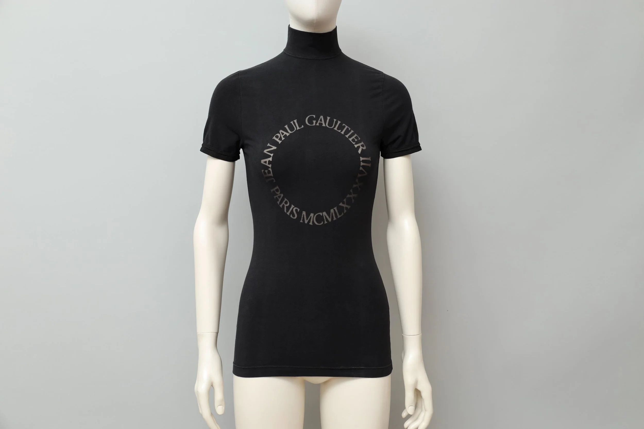 S/S 1987 Jean Paul Gaultier pour Equator black burn out t-shirt