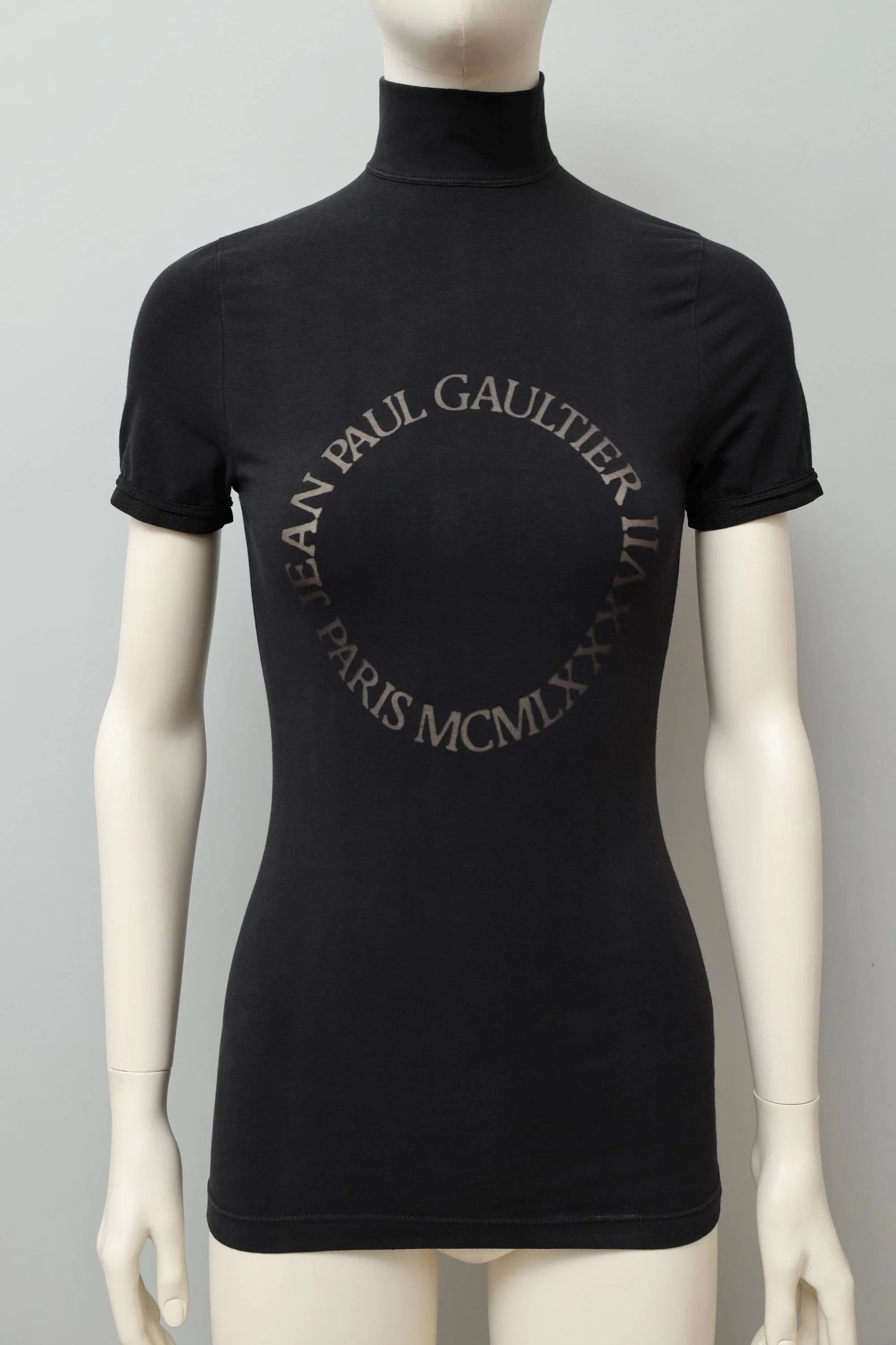 S/S 1987 Jean Paul Gaultier pour Equator black burn out t-shirt