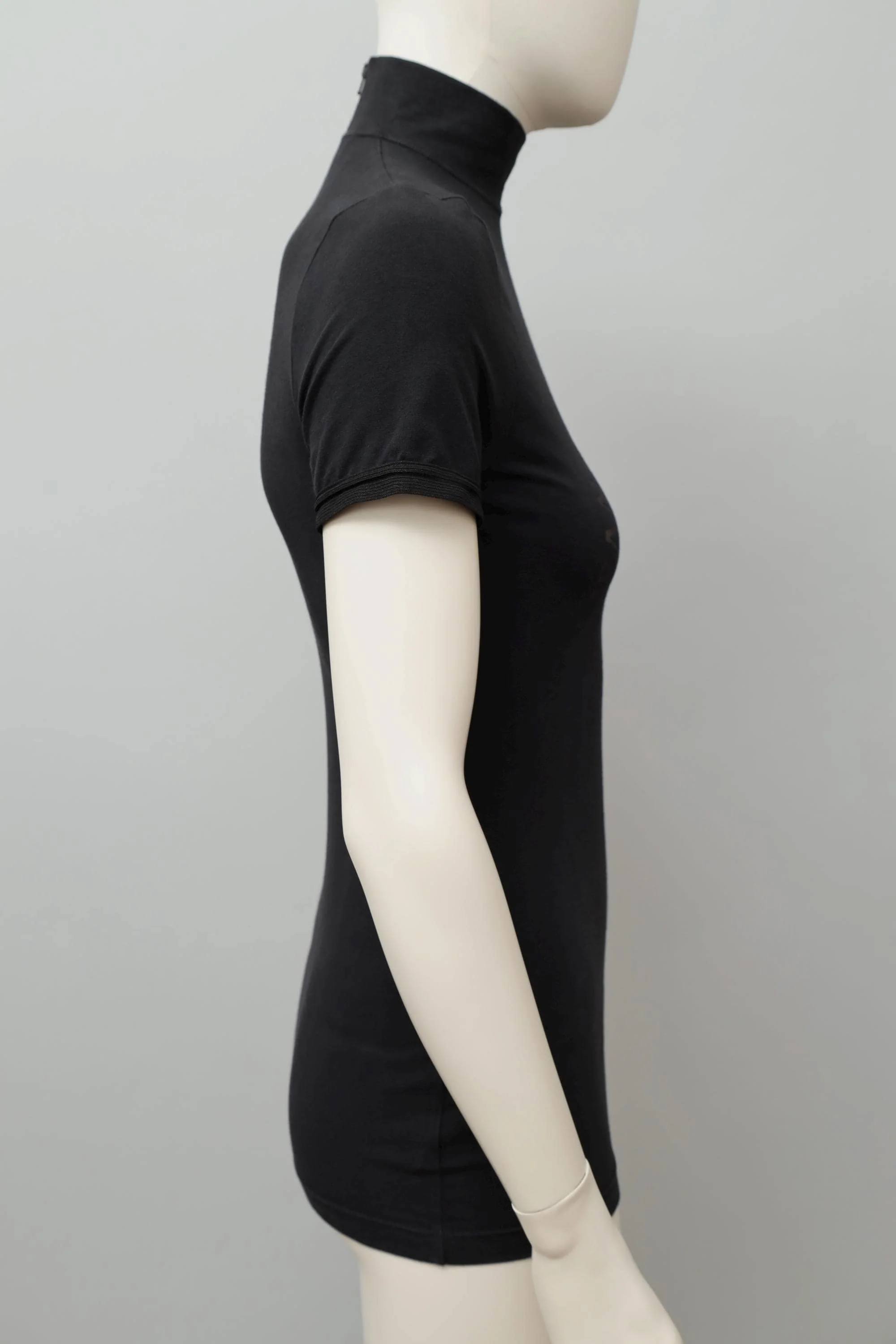 S/S 1987 Jean Paul Gaultier pour Equator black burn out t-shirt side