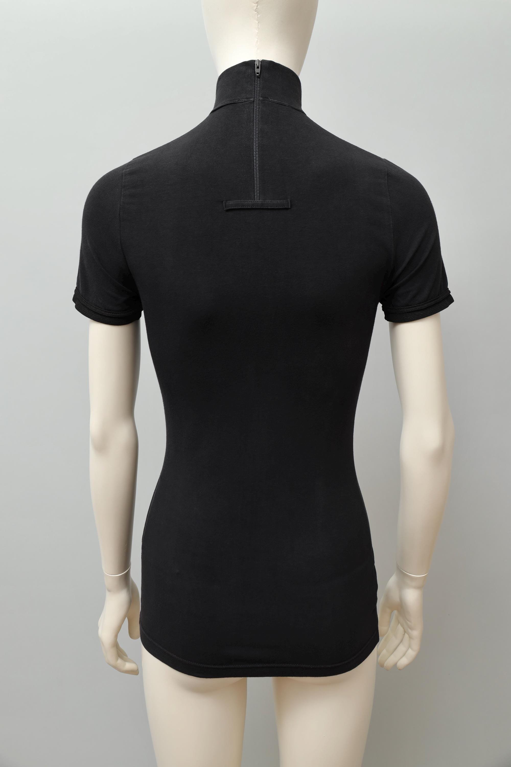 S/S 1987 Jean Paul Gaultier pour Equator black burn out t-shirt back