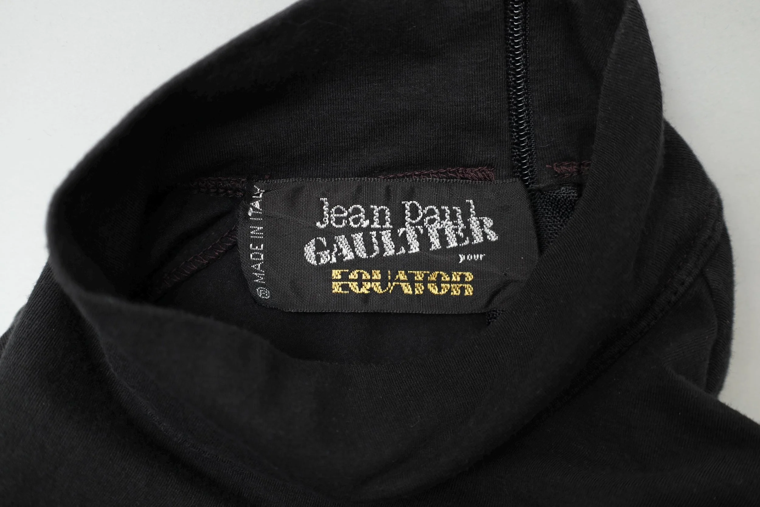 1980s Jean Paul Gaultier pour Equator label tag