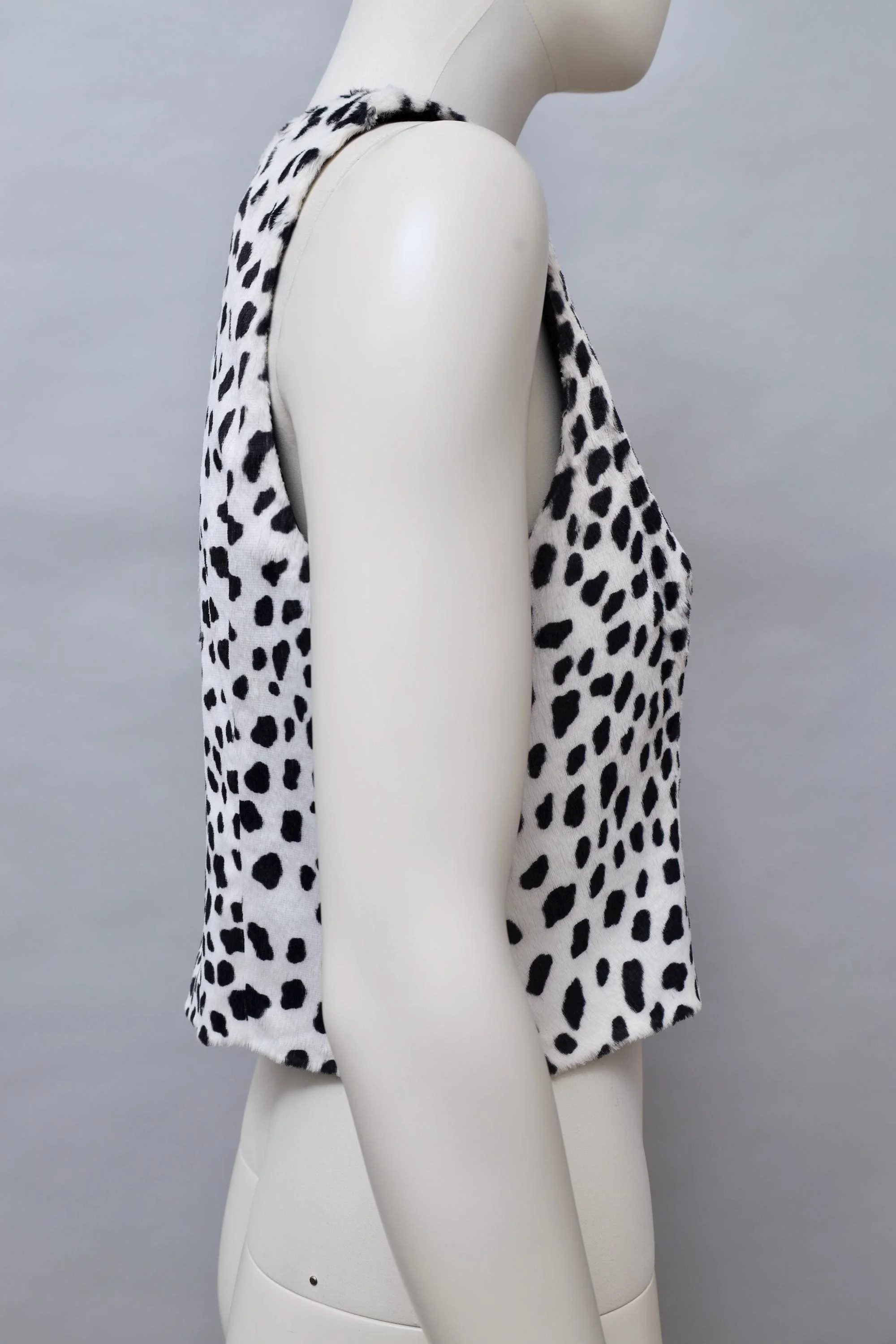 late 1980s / early 1990s Chantal Thomass Suite faux fur dalmatian vest