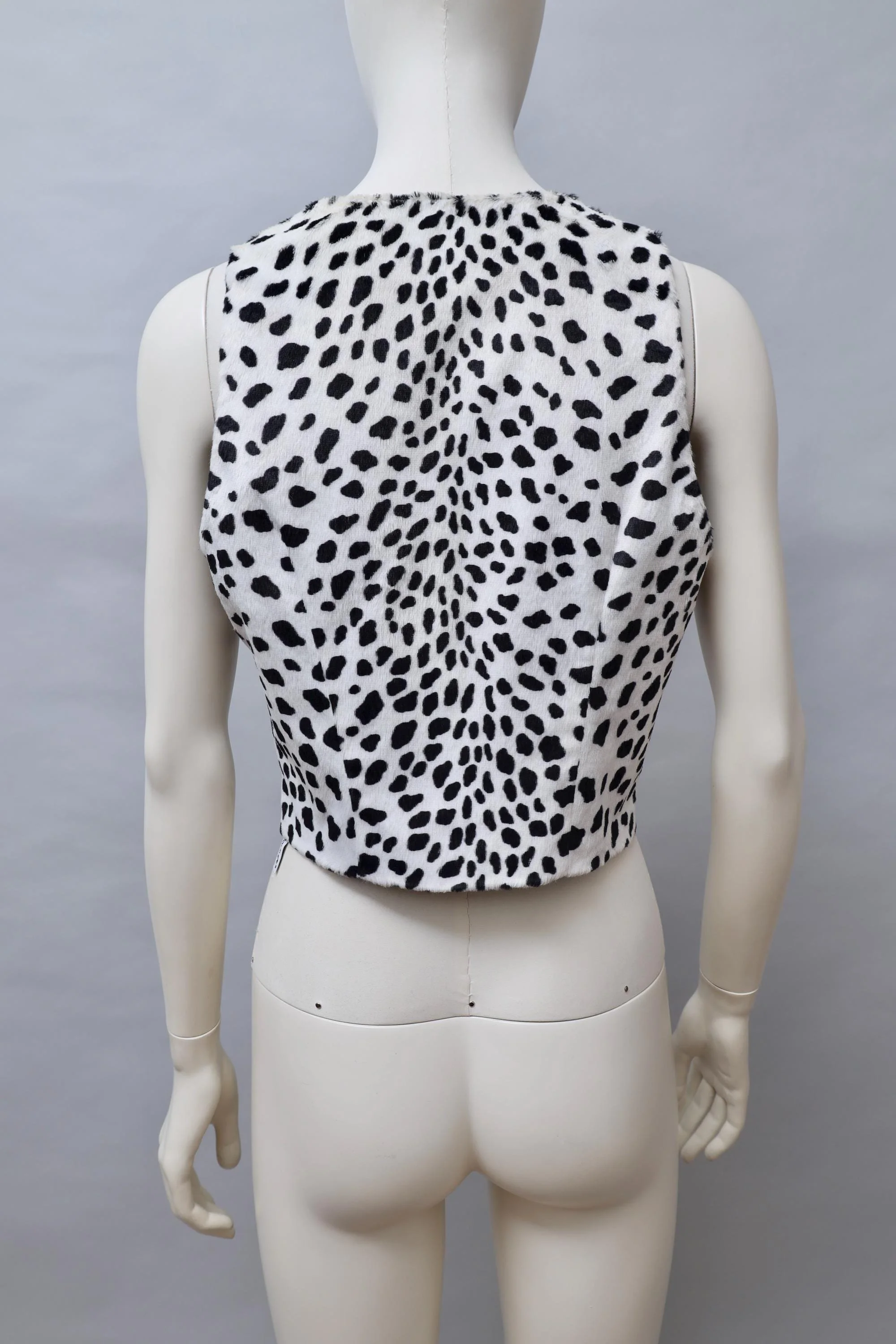 late 1980s / early 1990s Chantal Thomass Suite faux fur dalmatian vest