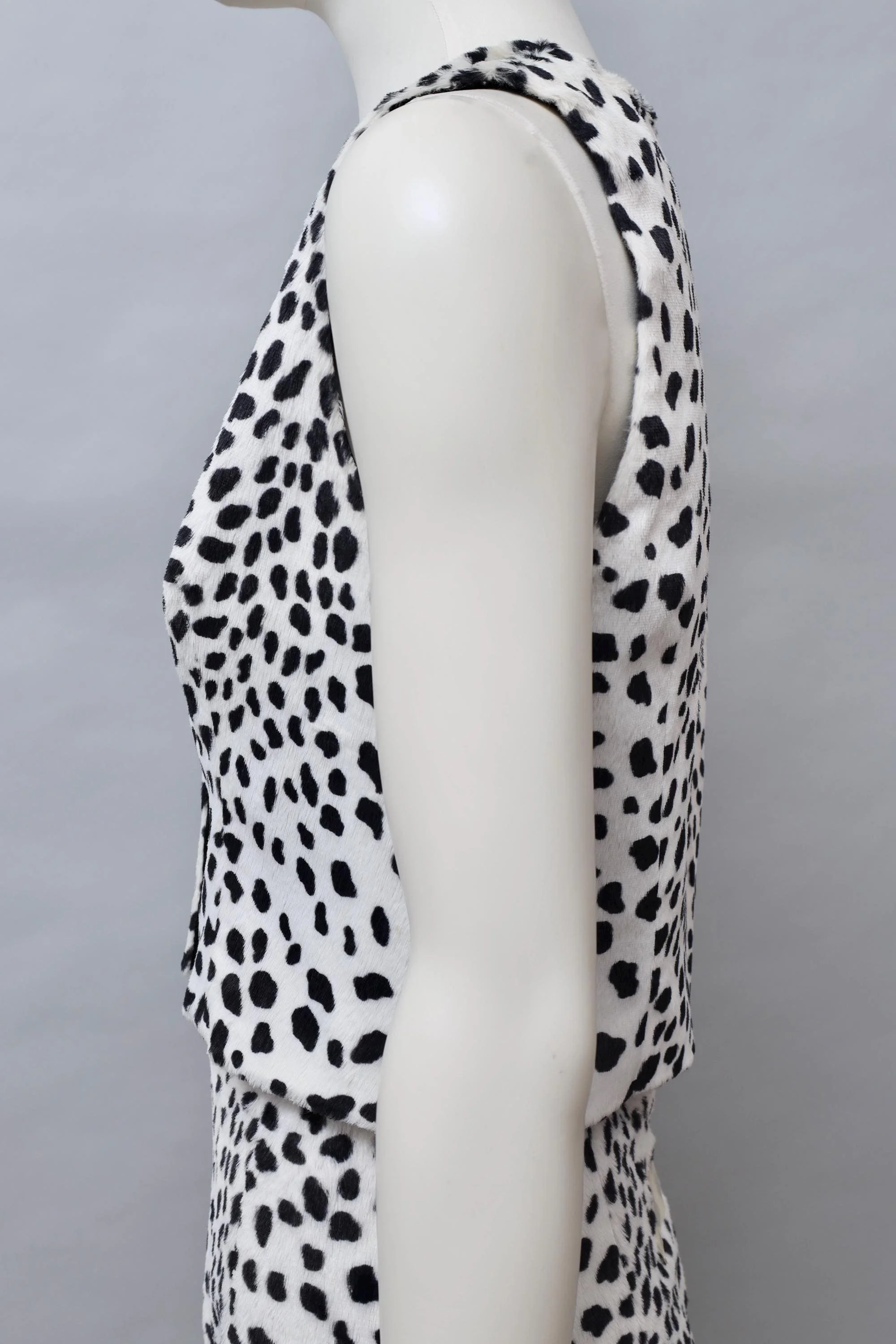 late 1980s / early 1990s Chantal Thomass Suite faux fur dalmatian vest