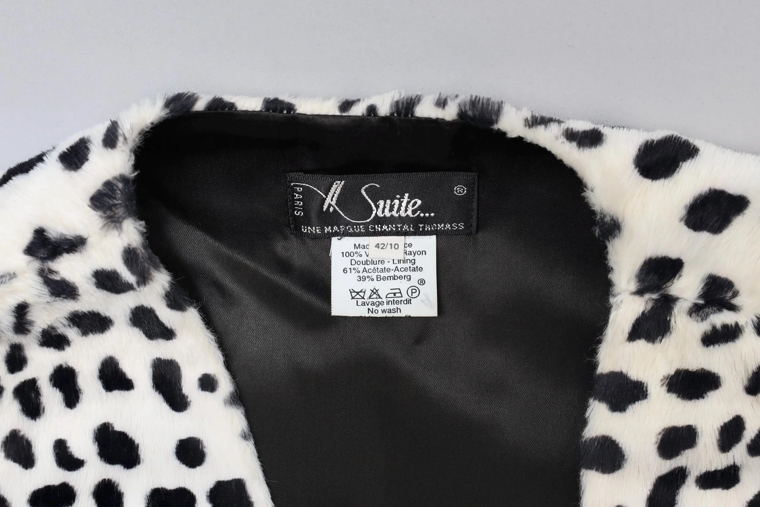 late 1980s / early 1990s Chantal Thomass Suite label tag