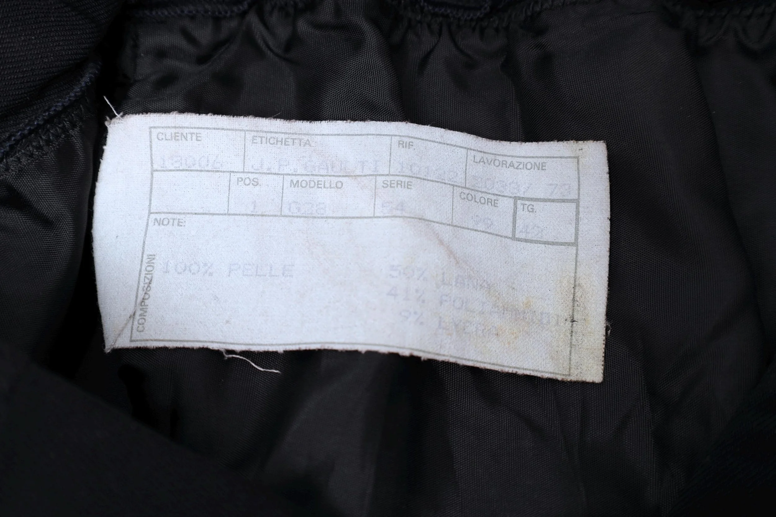 S/S 1986 Jean Paul Gaultier pour Ghezzi label