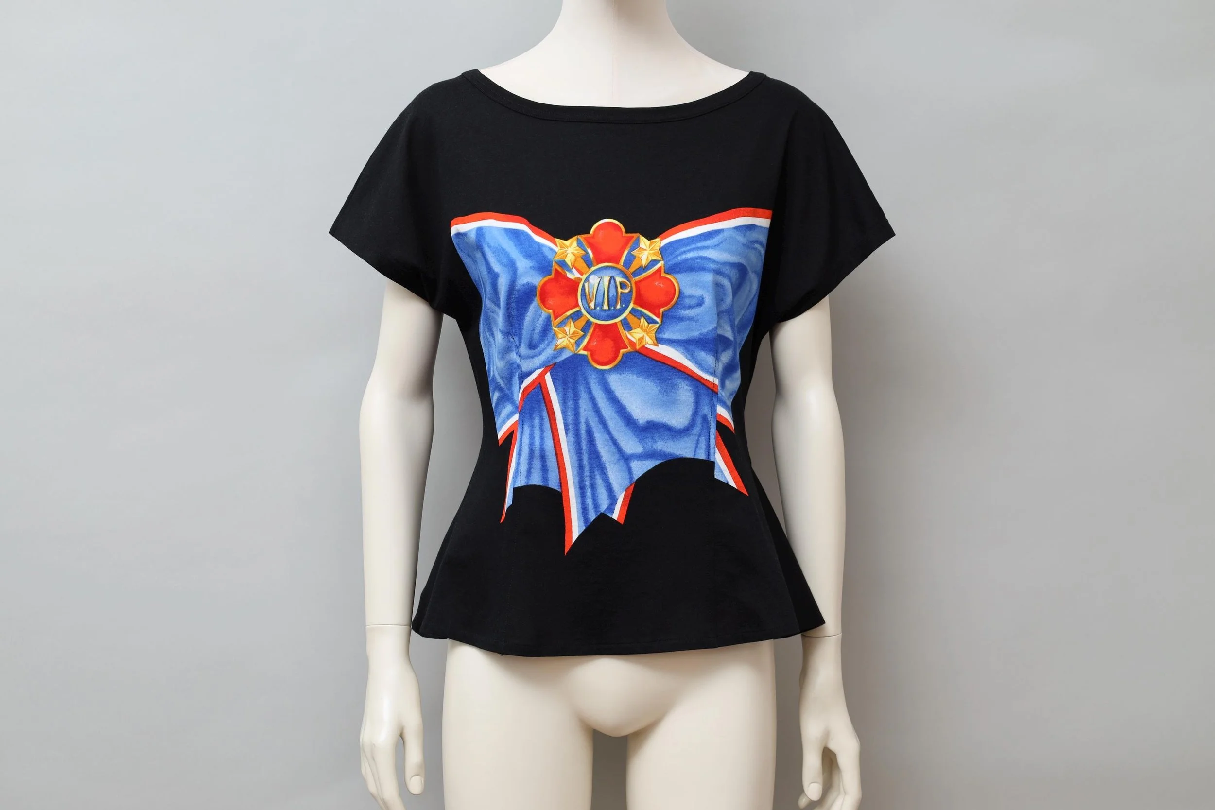 1980s Oceano by La Perla V.I.P. bow graphic top