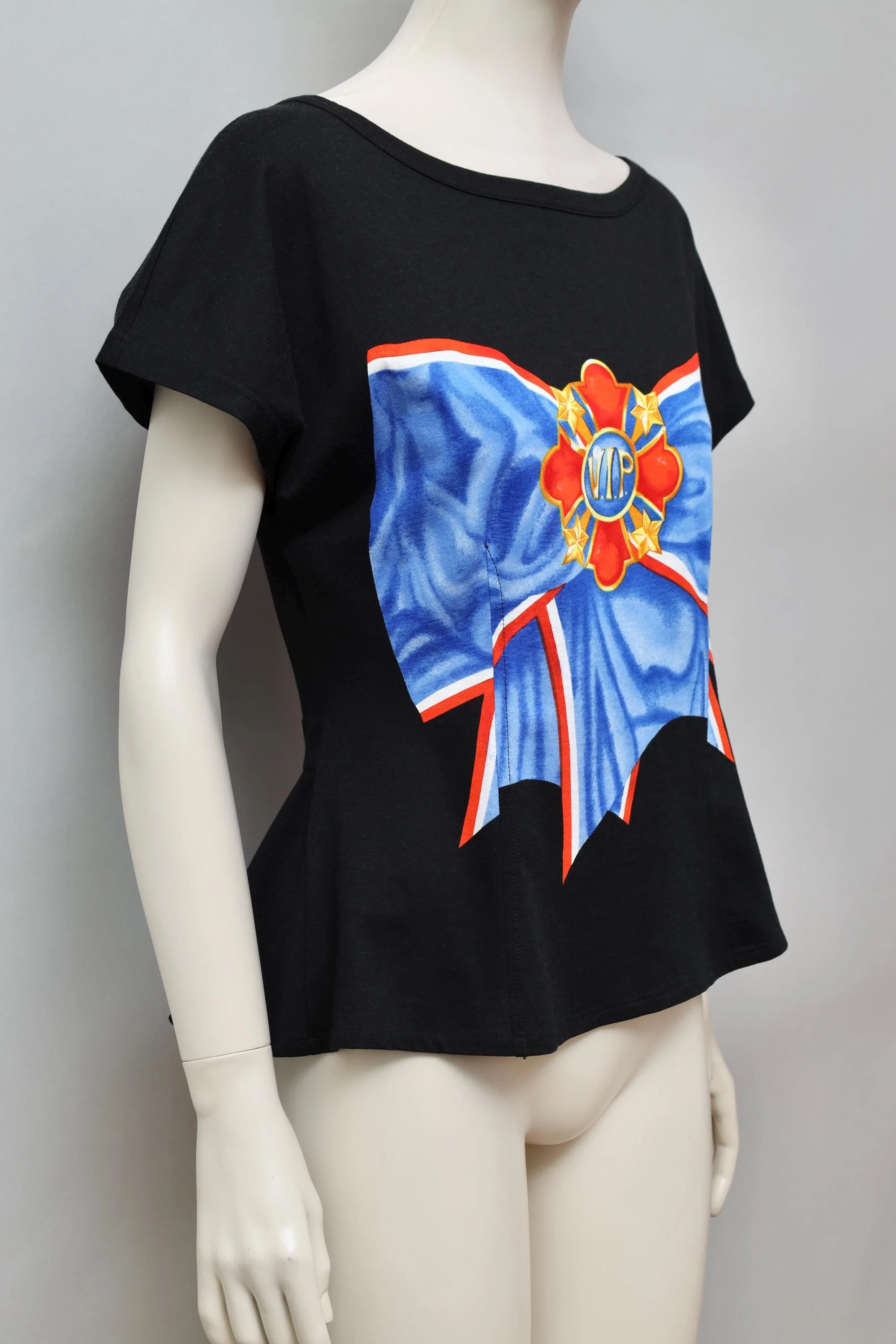 1980s Oceano by La Perla V.I.P. bow graphic top