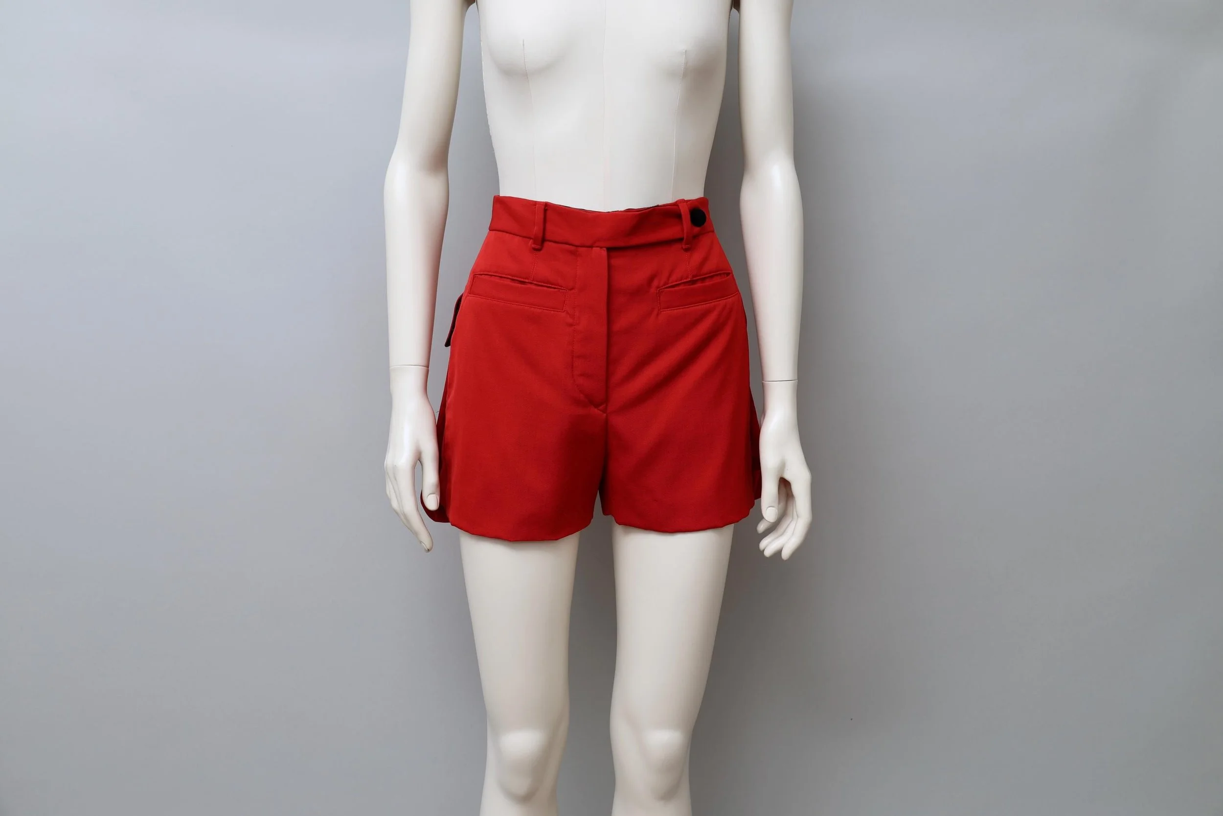 1990s Jean Paul Gaultier high waisted red shorts