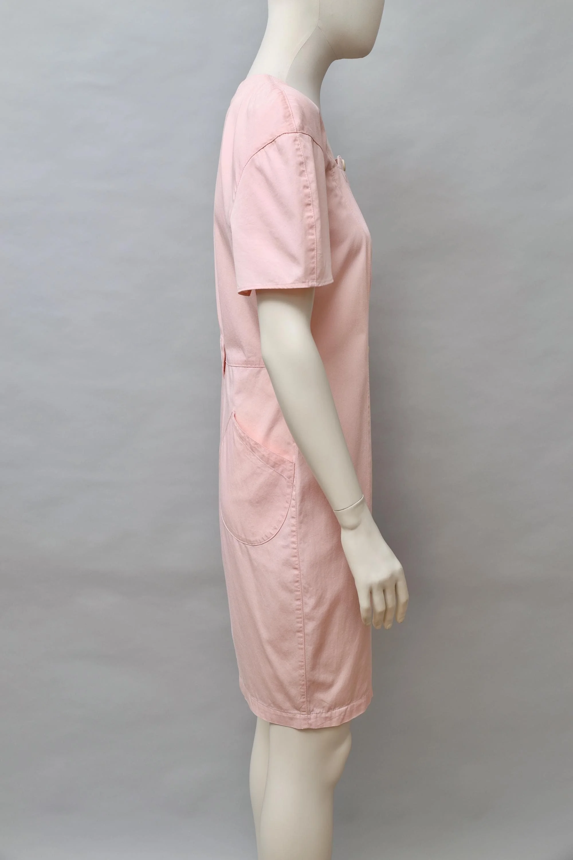 late 1980s / early 1990s Thierry Mugler Activ rose cotton day dress