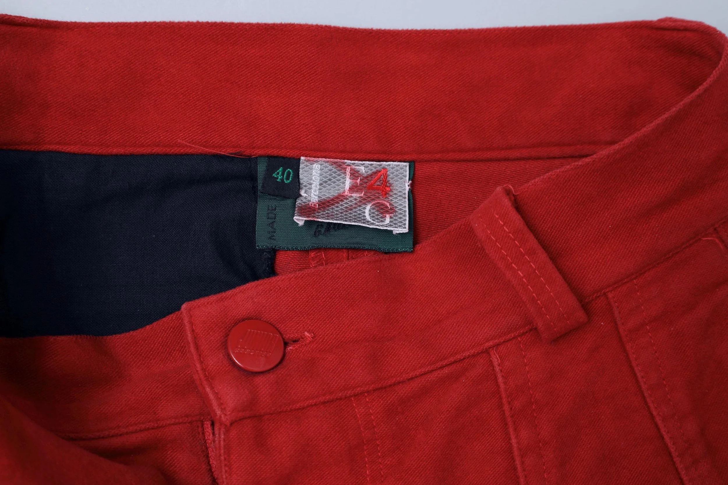 1980s Junior Gaultier E4G Barcelona label tag