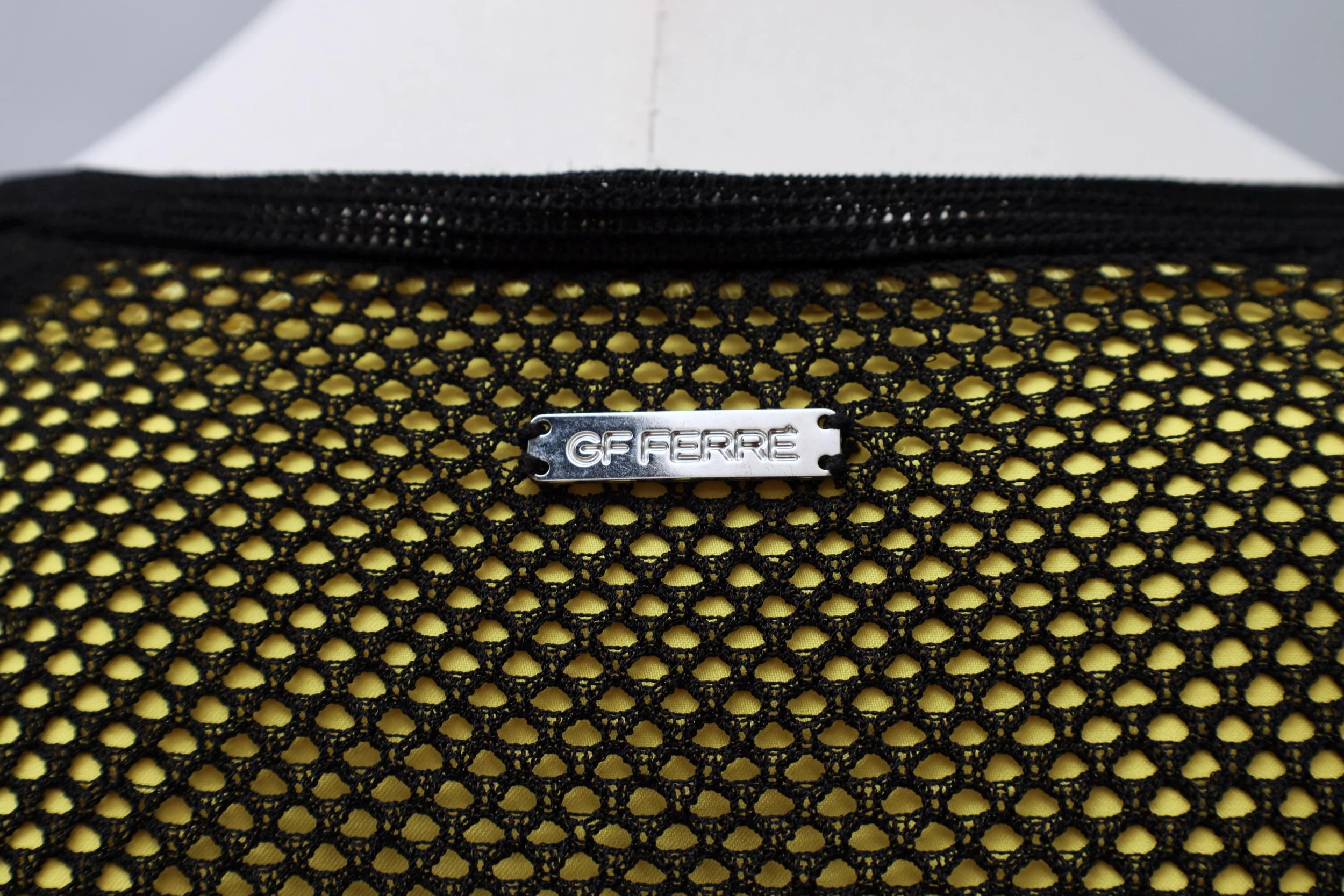 2000s GF Ferré metal label tag