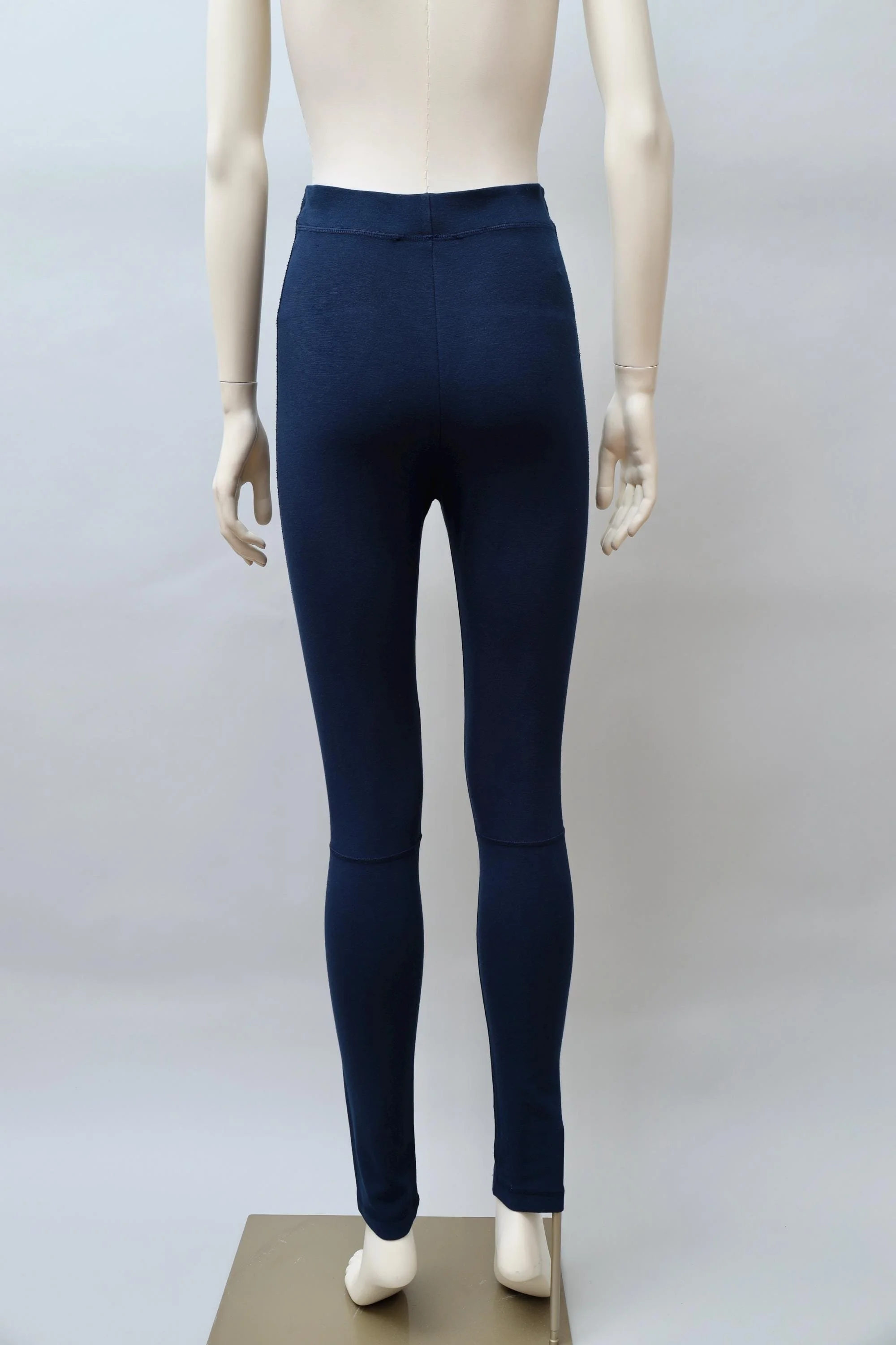 S/S 1991 Chantal Thomass midnight blue lace-up leggings