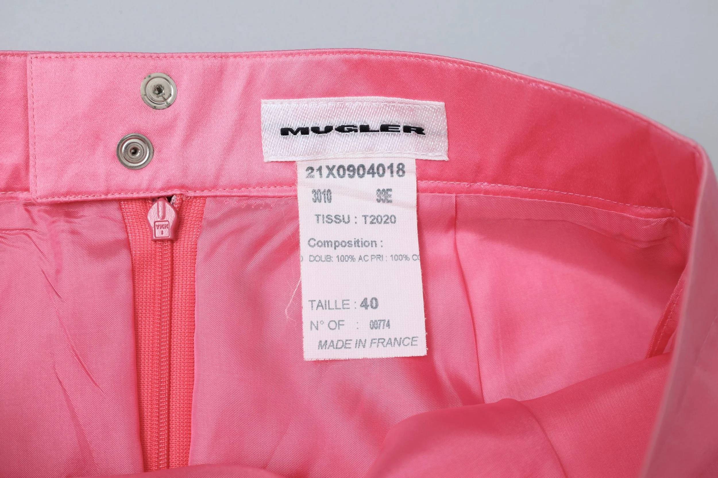 1990s Mugler by Thierry Mugler label tag