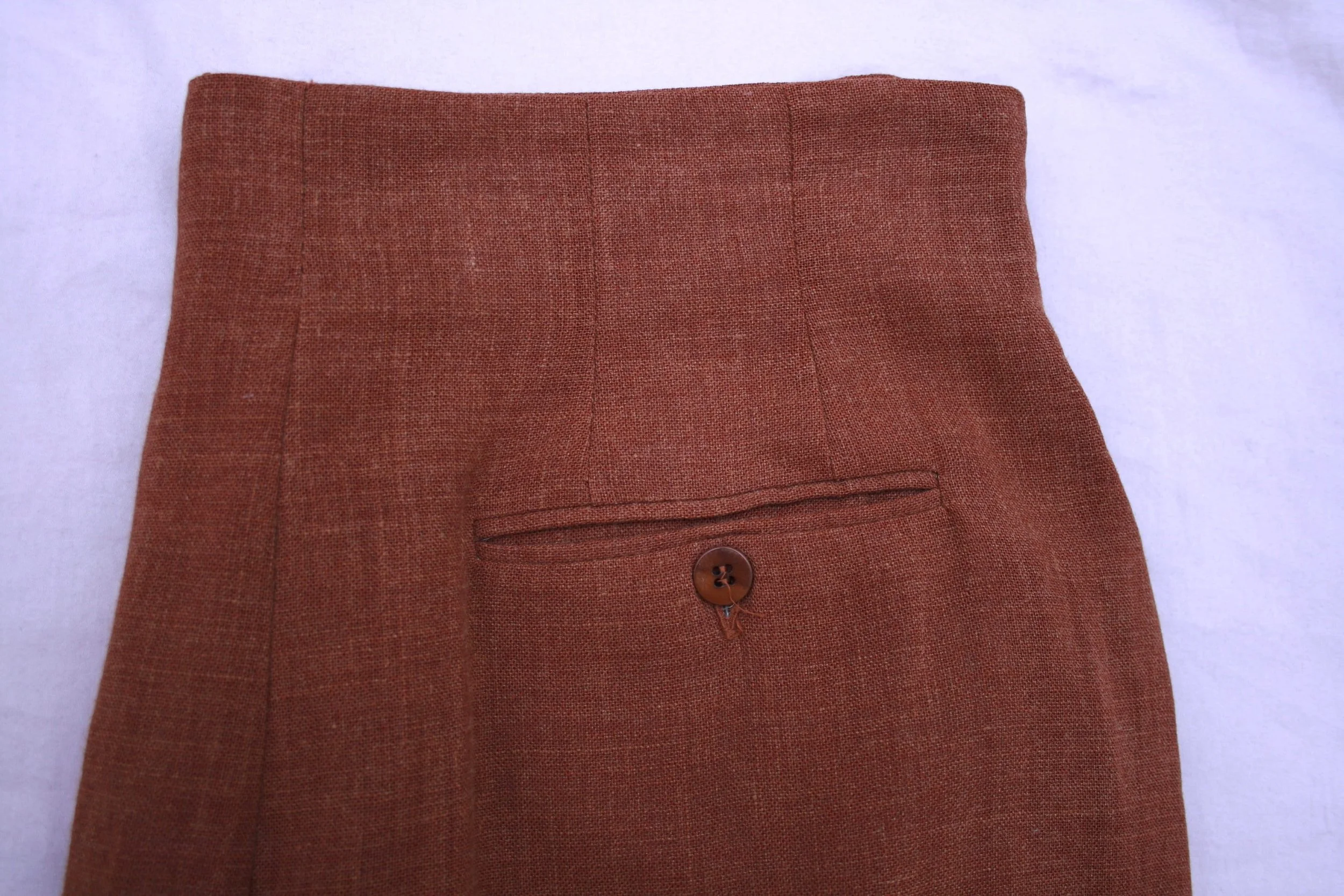 S/S 1995 Romeo Gigli terracotta back pocket