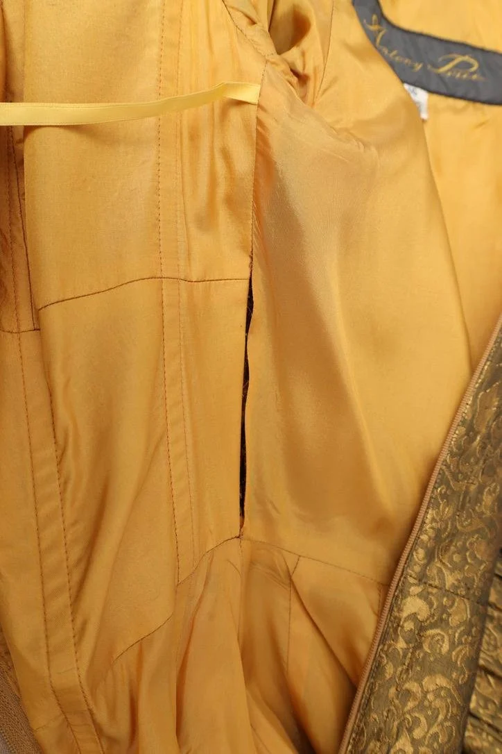 1980s Antony Price couture gown lining