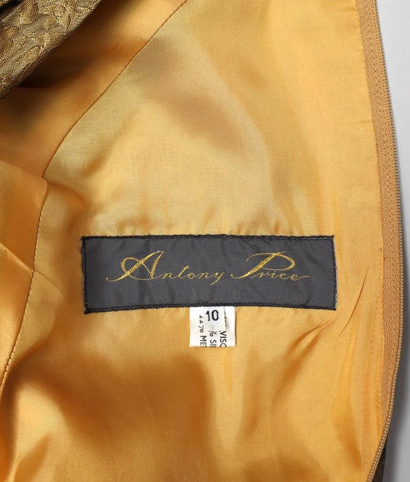 1980s Antony Price label tag