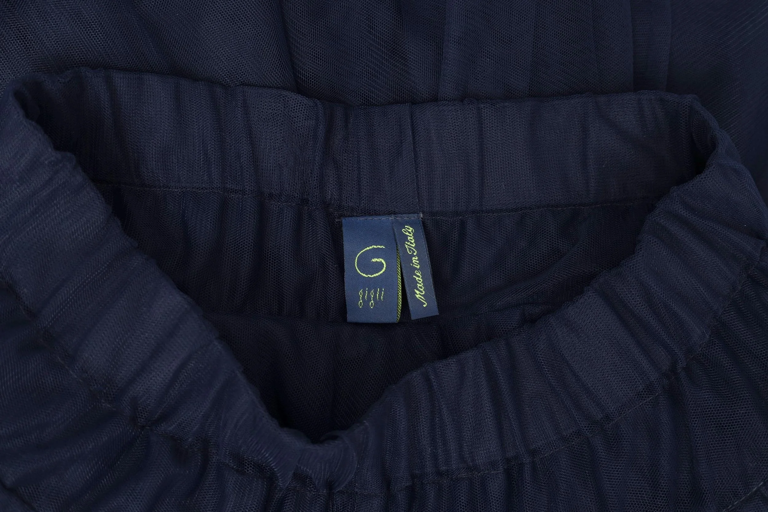 F/W 1994 G Gigli by Romeo Gigli dark blue tulle skirt