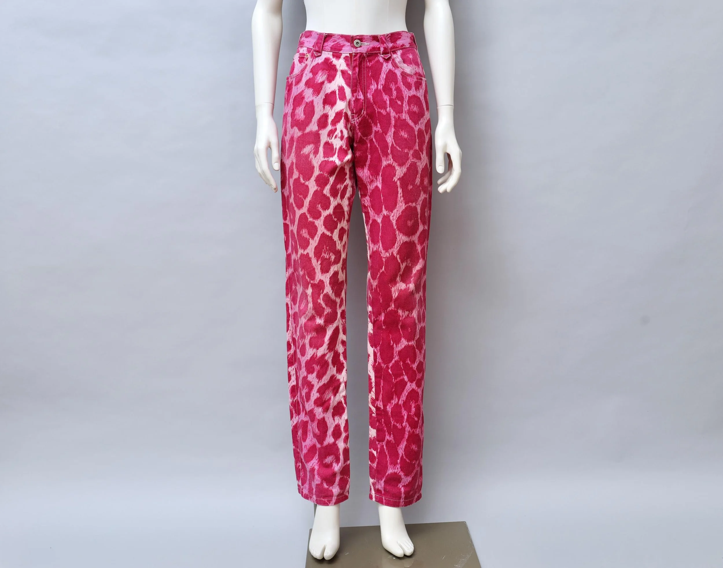 Sexy Dynamite London pink leopard print jeans