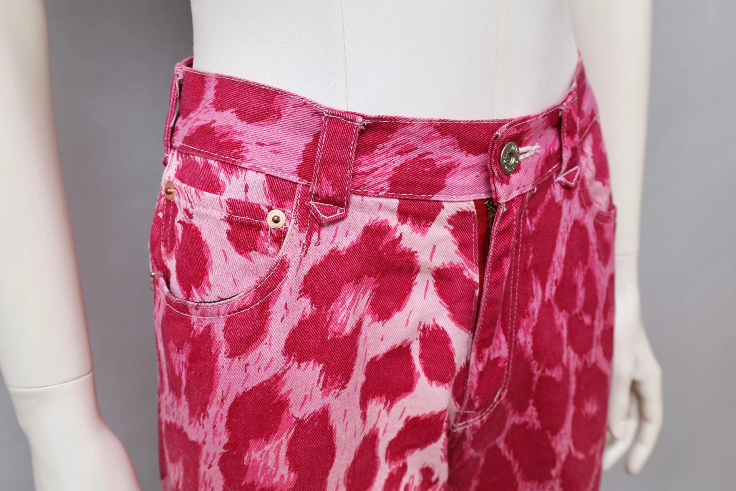 Sexy Dynamite London pink leopard print jeans