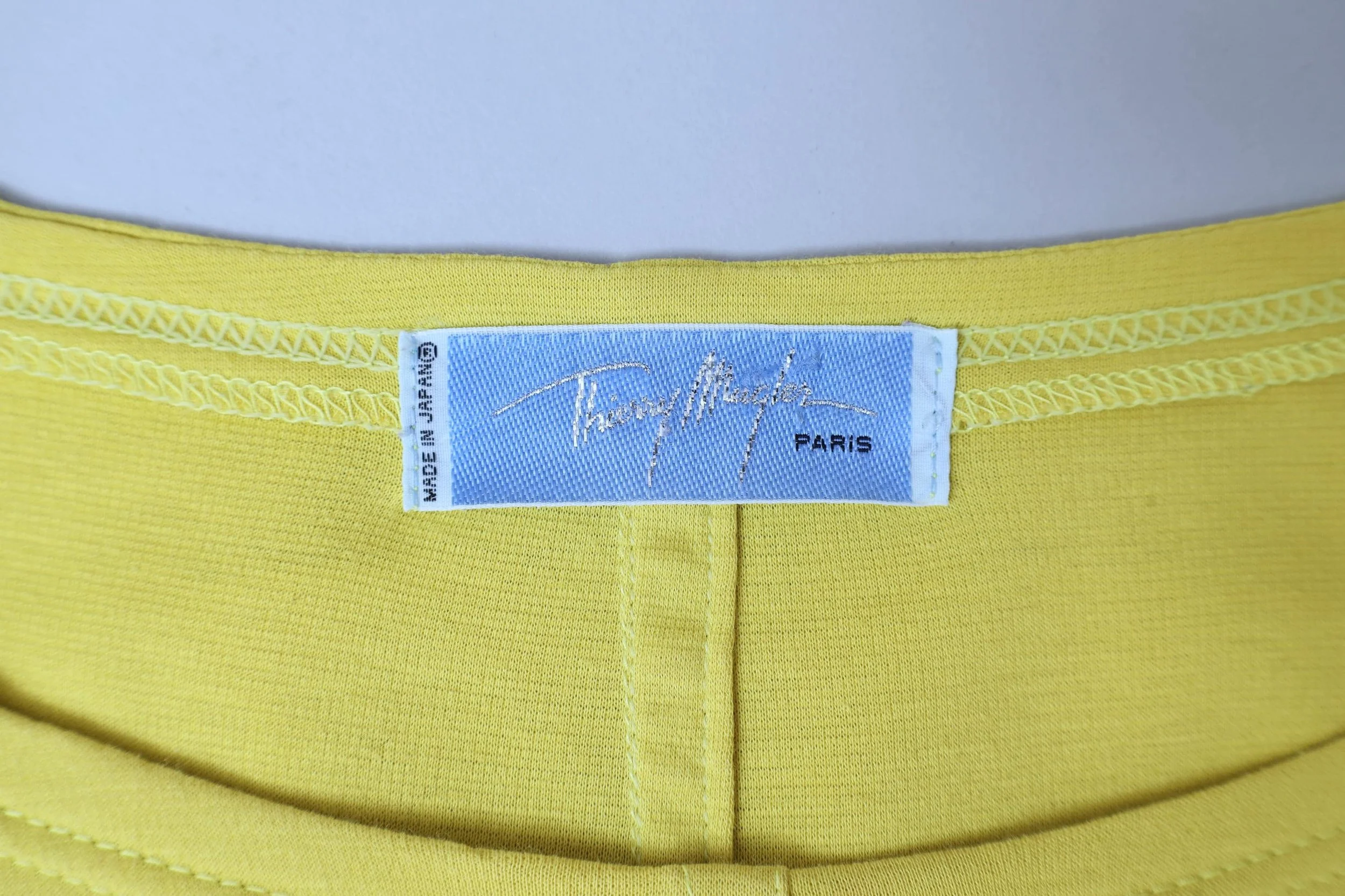1990s Thierry Mugler Takashimaya label tag