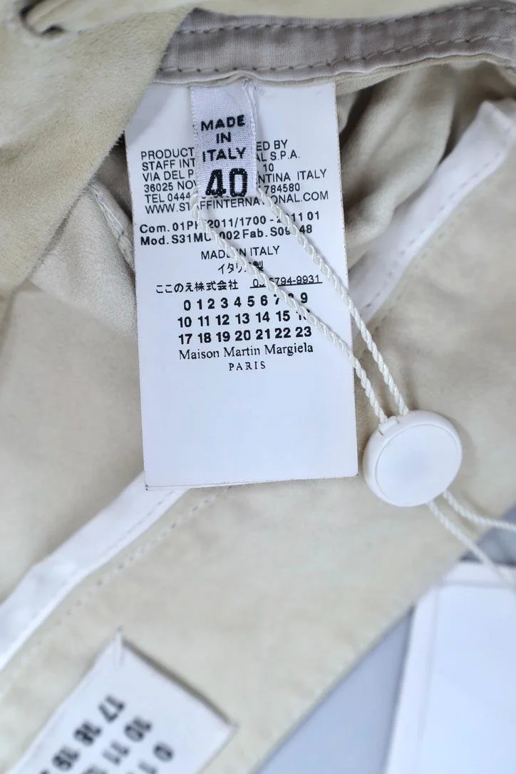 S/S 2011 Maison Martin Margiela composition label