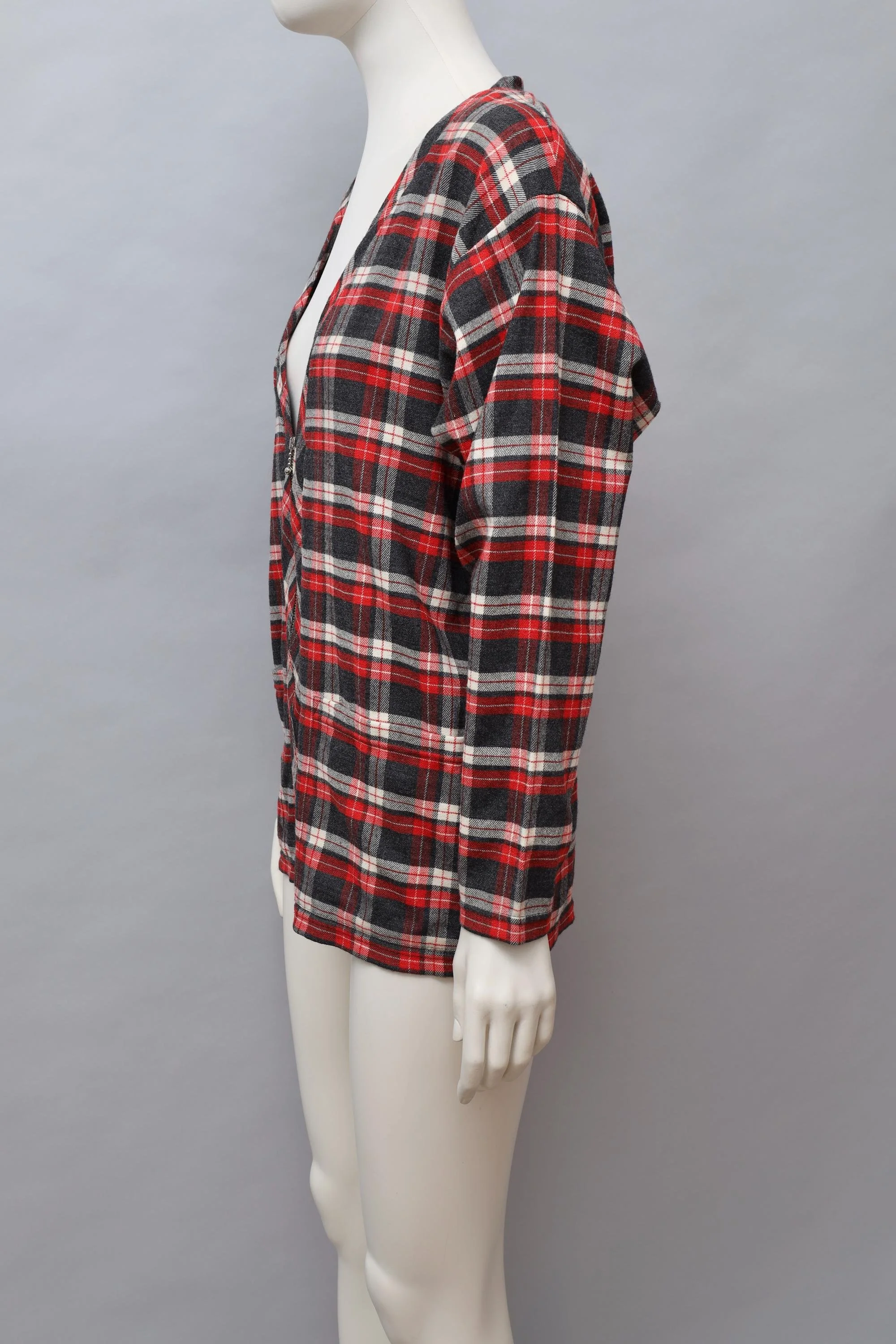 late 1980s Chantal Thomass Suite tartan zip-up cardigan